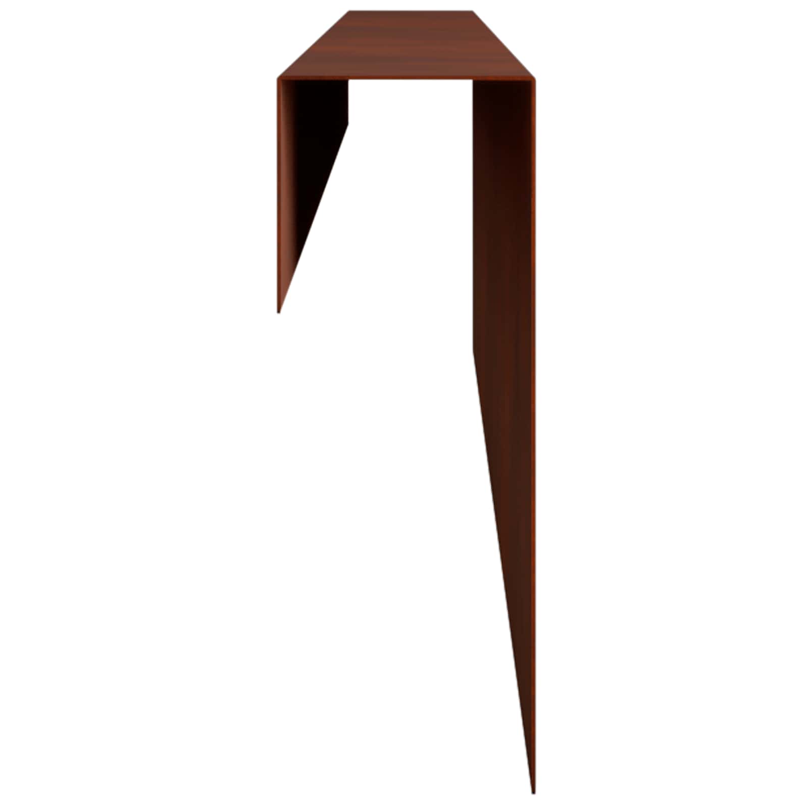 Garden Edging Cover 10 pcs 100 x 6 x 15 cm Weathering Steel