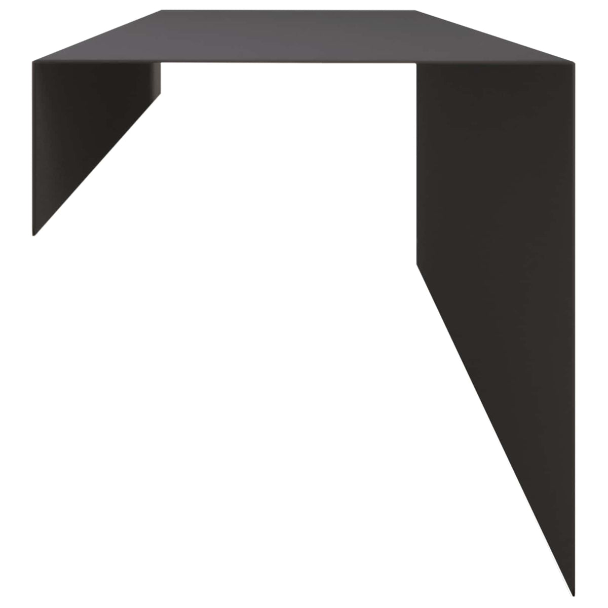 Garden Edging Cover 10 pcs 100 x 15 x 15 cm Steel Black