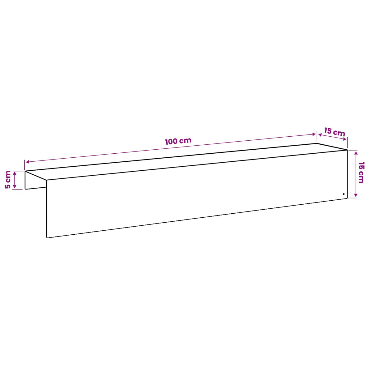 Garden Edging Cover 10 pcs 100 x 15 x 15 cm Steel Black