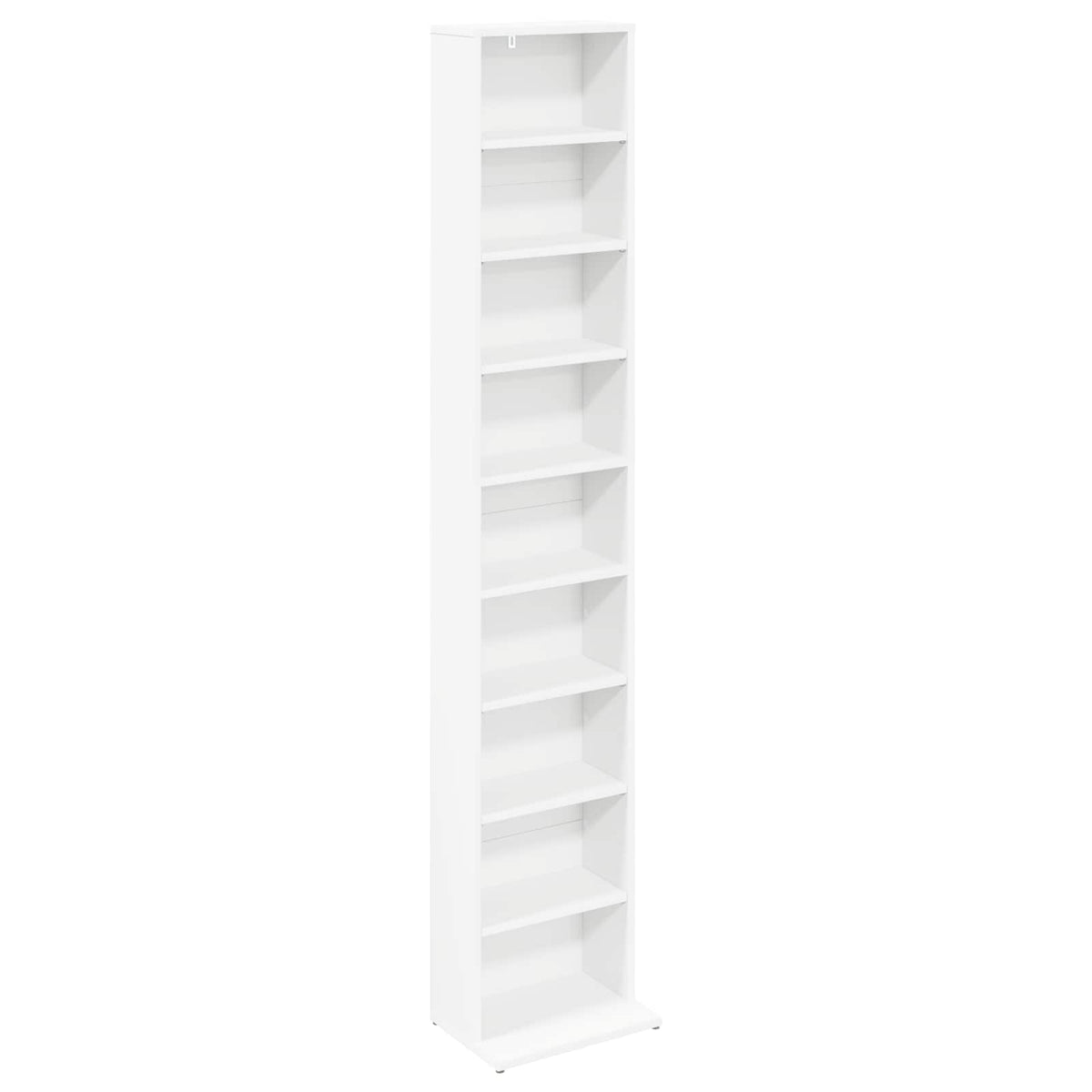 CD Cabinet White 33 x 23.5 x 175 cm Engineered Wood