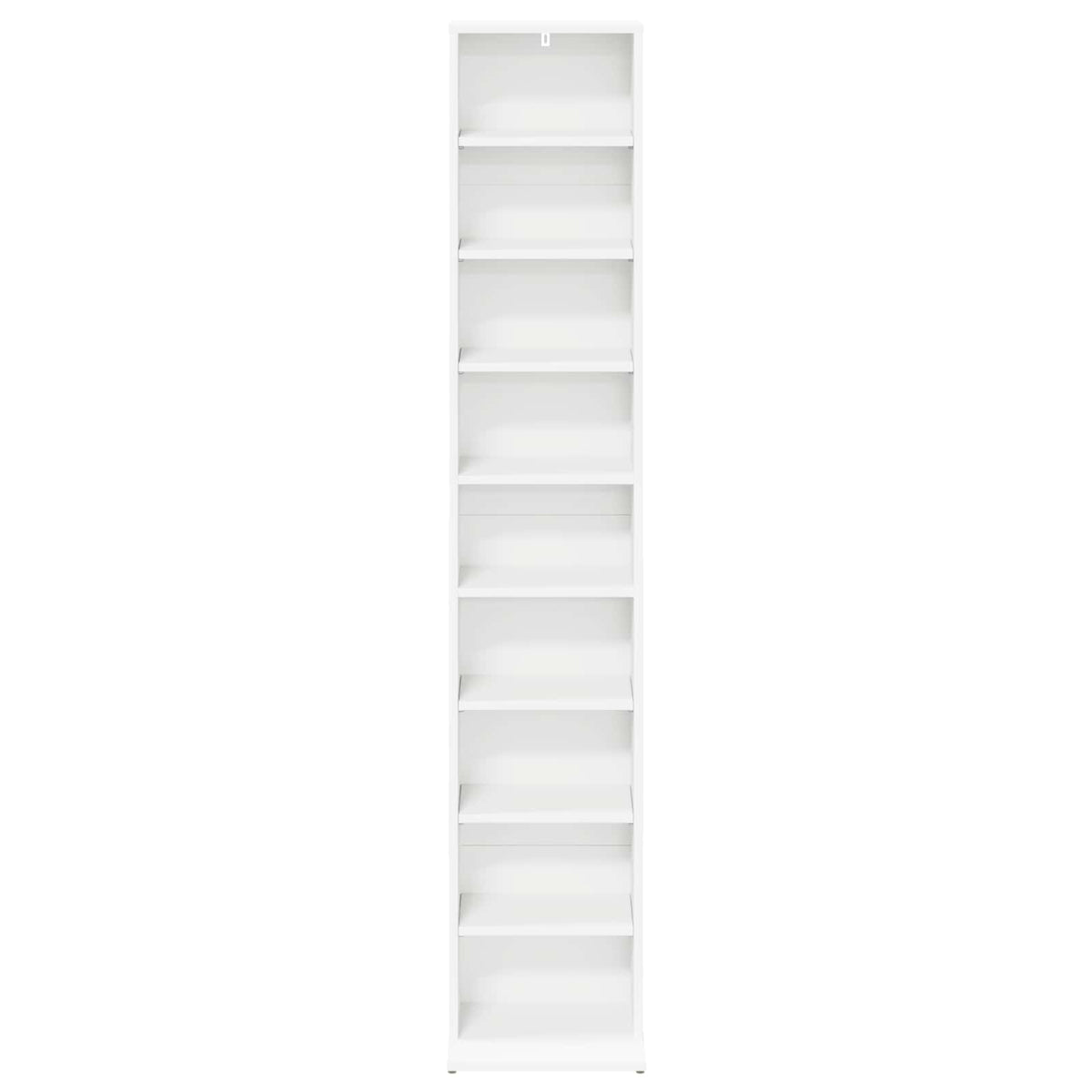 CD Cabinet White 33 x 23.5 x 175 cm Engineered Wood