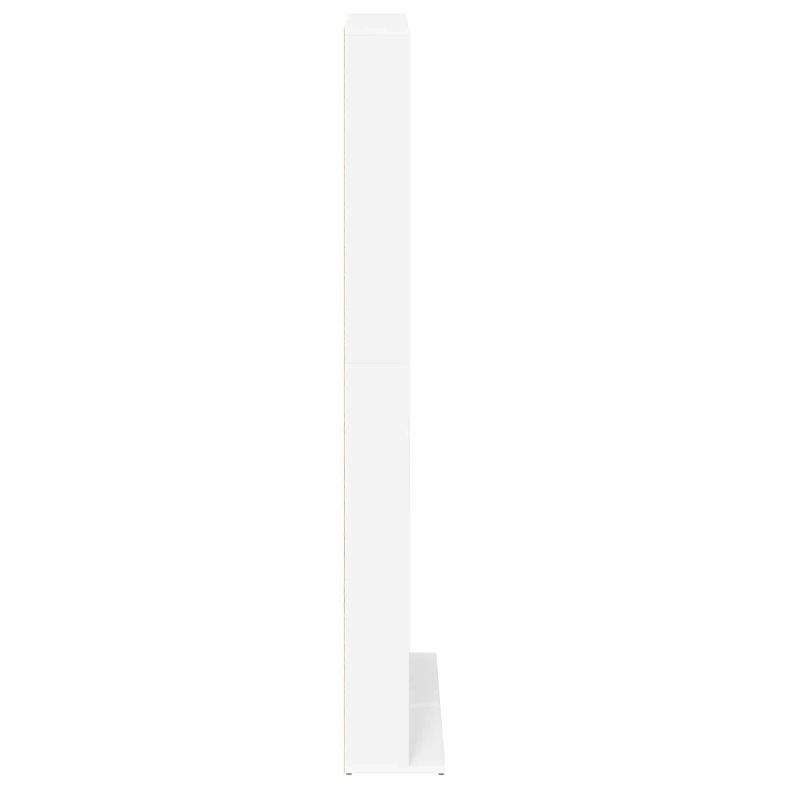 CD Cabinet 2 pcs White 33 x 23.5 x 175 cm Engineered Wood