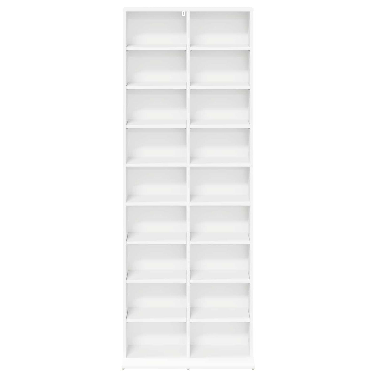 CD Cabinet White 65 x 23.5 x 175 cm Engineered Wood