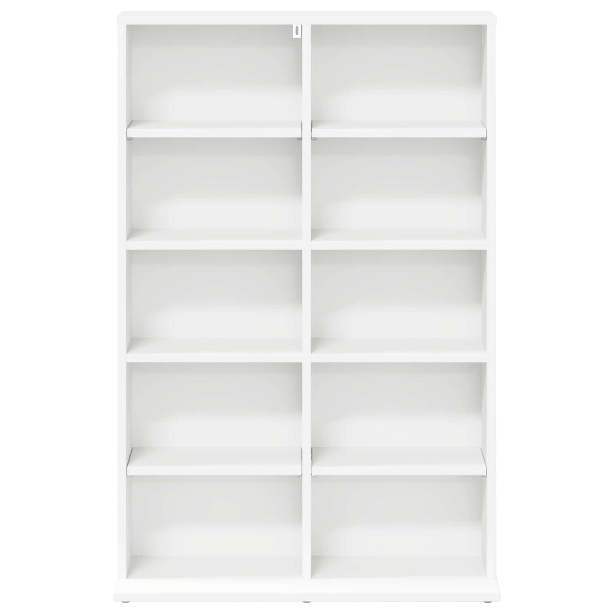 CD Cabinet White 65 x 23.5 x 97.5 cm Engineered Wood