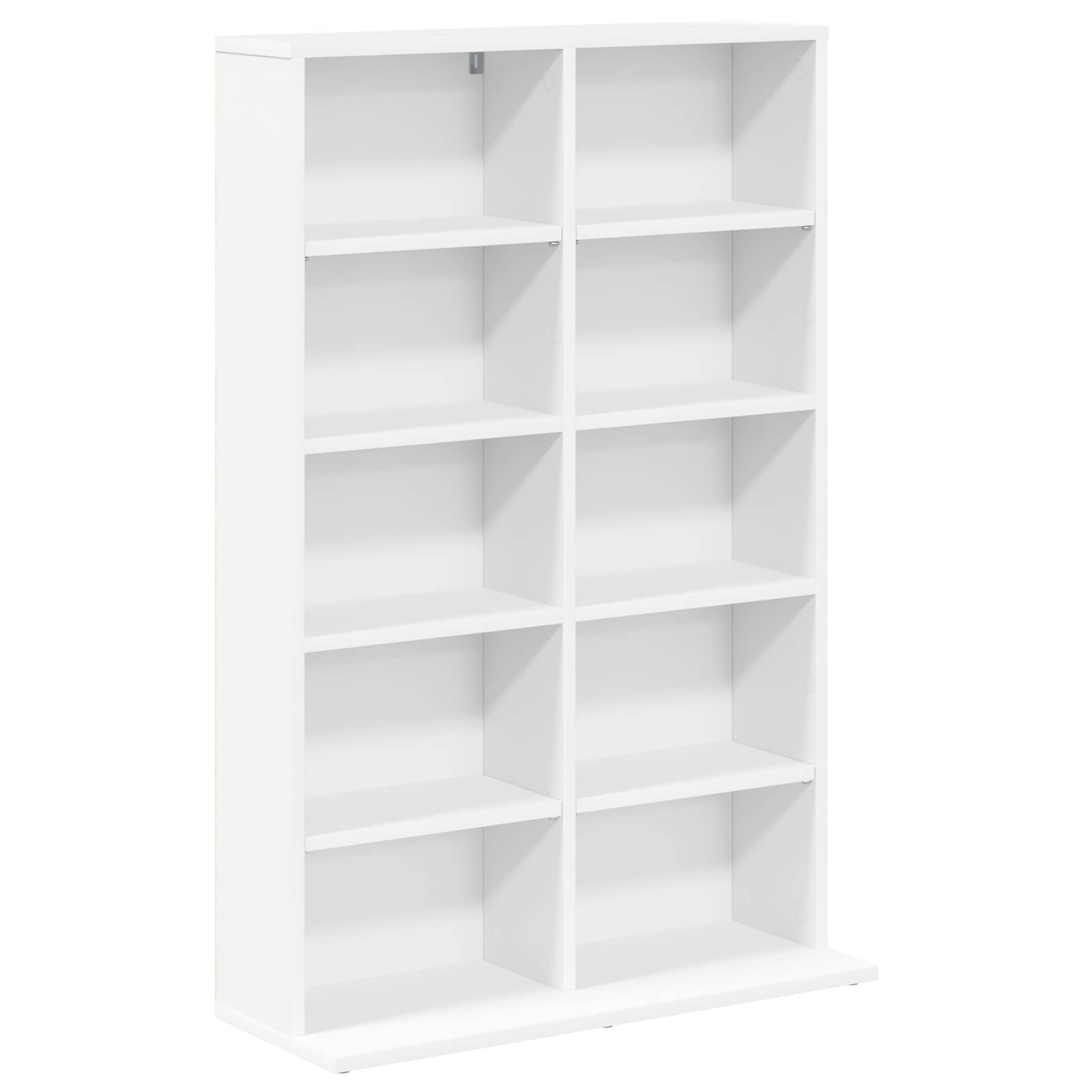 CD Cabinet 2 pcs White 65 x 23.5 x 97.5 cm Engineered Wood