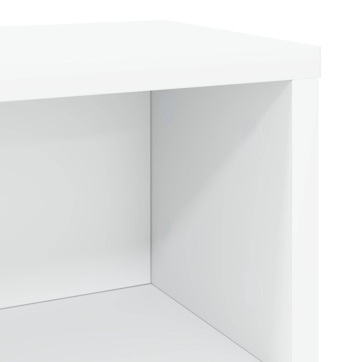 CD Storage Rack White 40 x 17 x 17 cm Engineered Wood