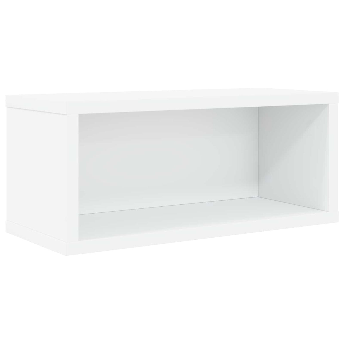 CD Storage Rack 2 pcs White 40 x 17 x 17 cm Engineered Wood
