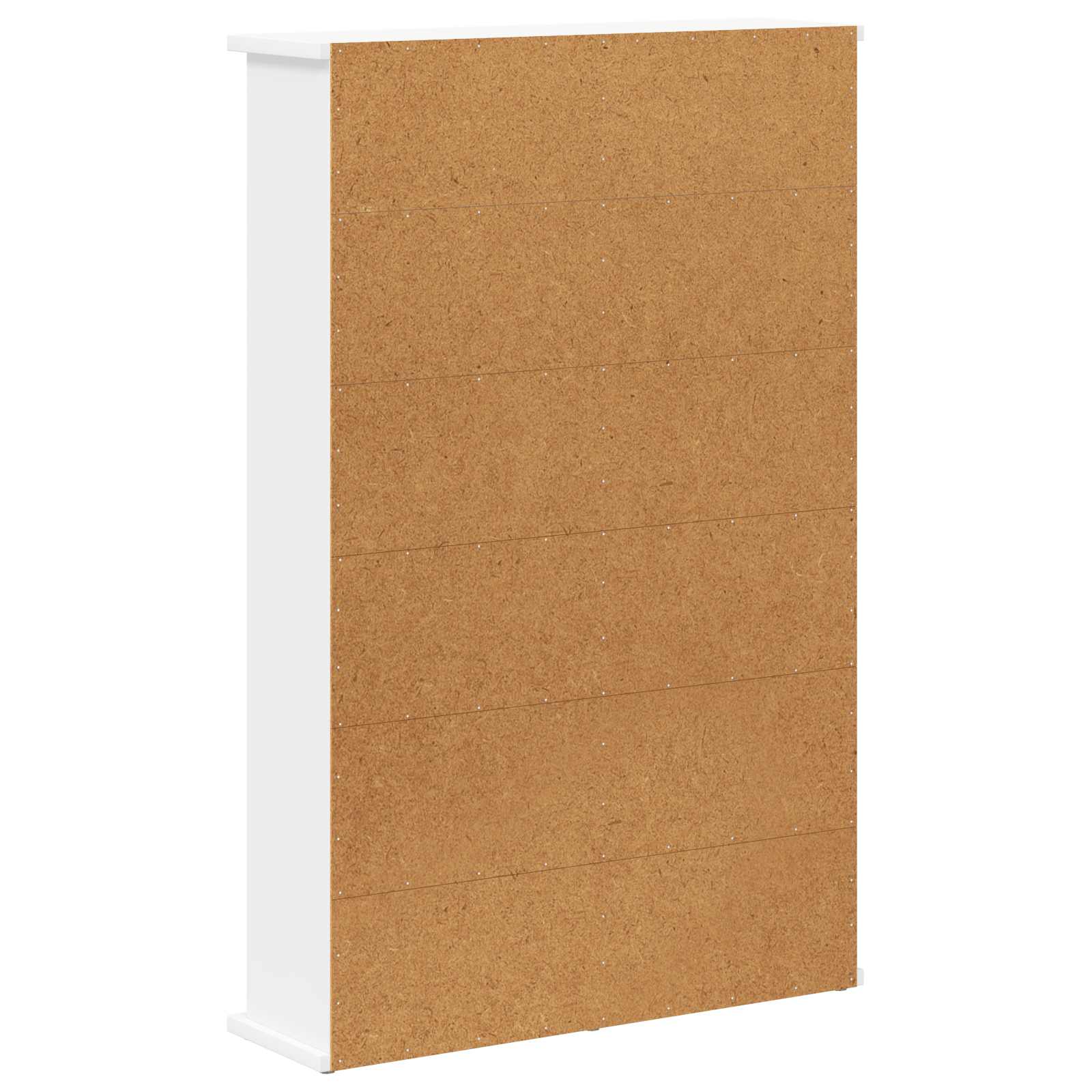 CD Cabinet White 60 x 17 x 92 cm Engineered Wood