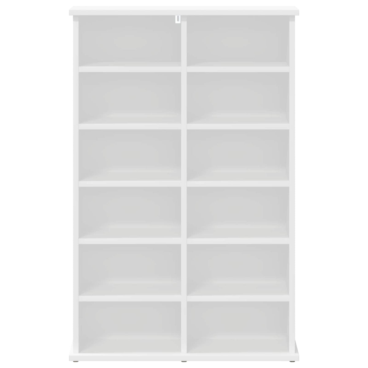 CD Cabinet White 60 x 17 x 92 cm Engineered Wood