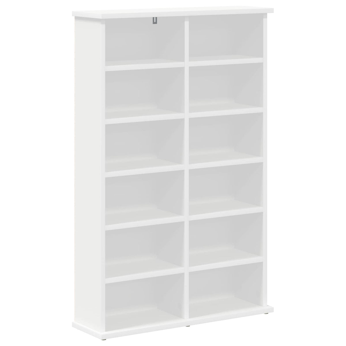 CD Cabinet 2 pcs White 60 x 17 x 92 cm Engineered Wood