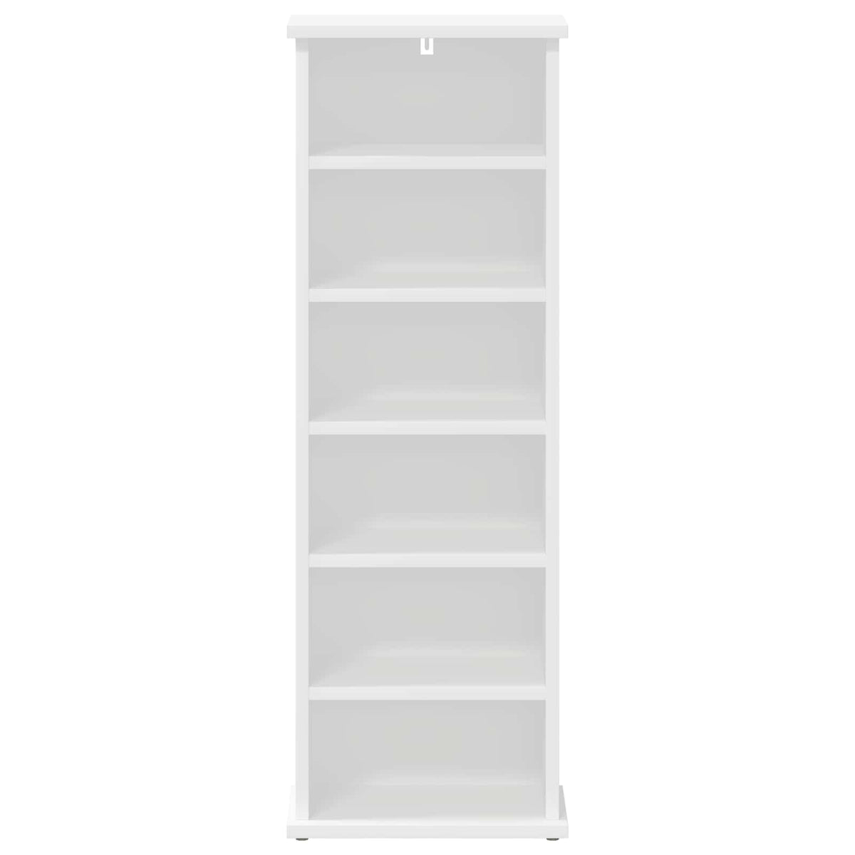 CD Cabinet White 60 x 17 x 92 cm Engineered Wood