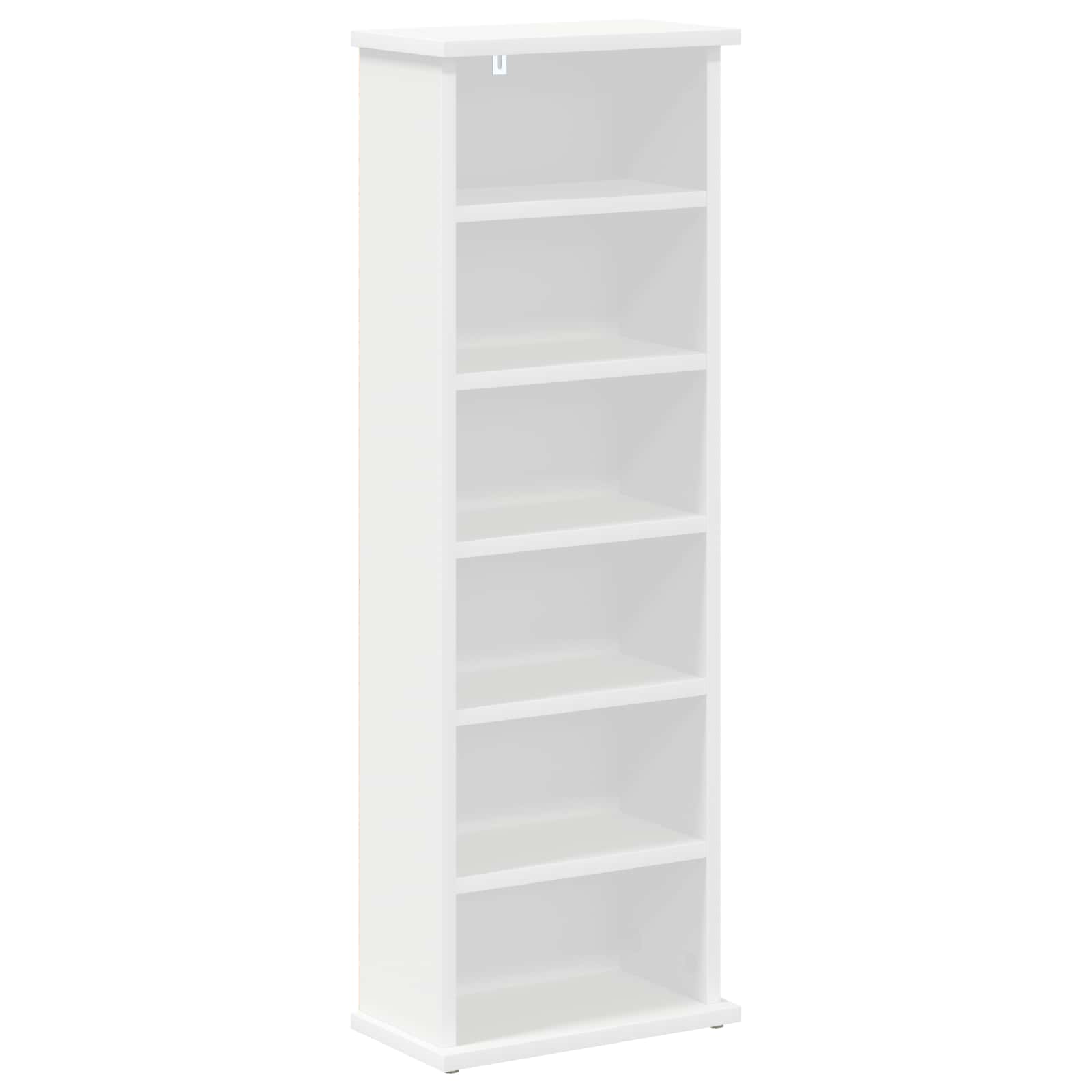 CD Cabinet 2 pcs White 60 x 17 x 92 cm Engineered Wood