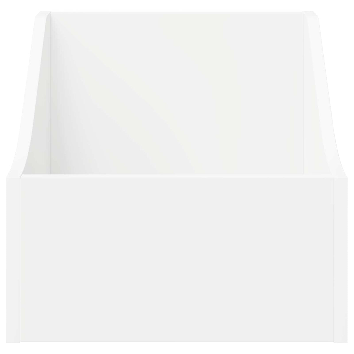 LP Record Box 2 pcs White 37 x 33 x 32 cm Engineered Wood