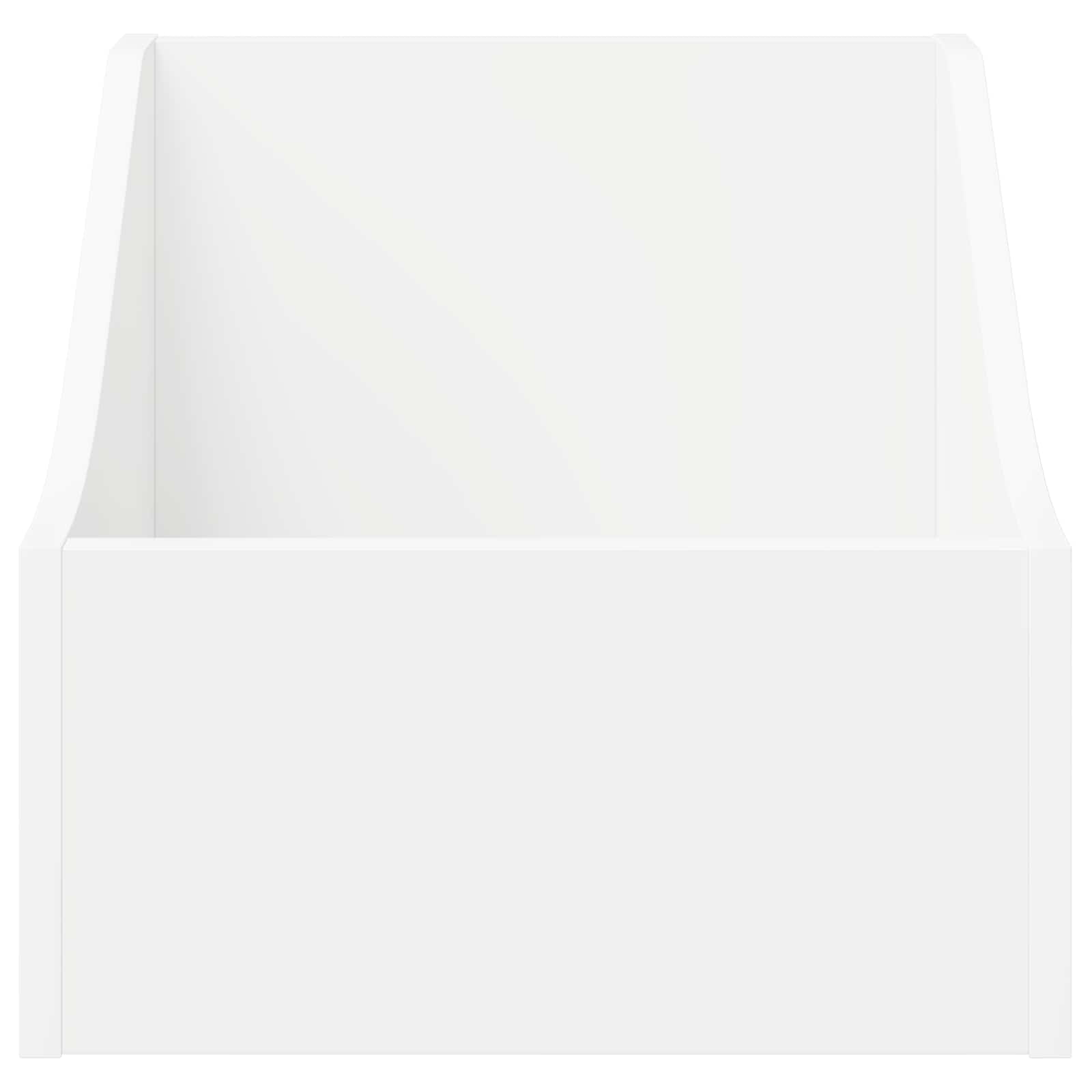 LP Record Box 2 pcs White 37 x 33 x 32 cm Engineered Wood
