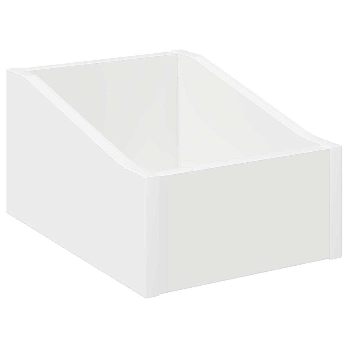 LP Record Box 2 pcs White 23 x 33 x 16 cm Engineered Wood