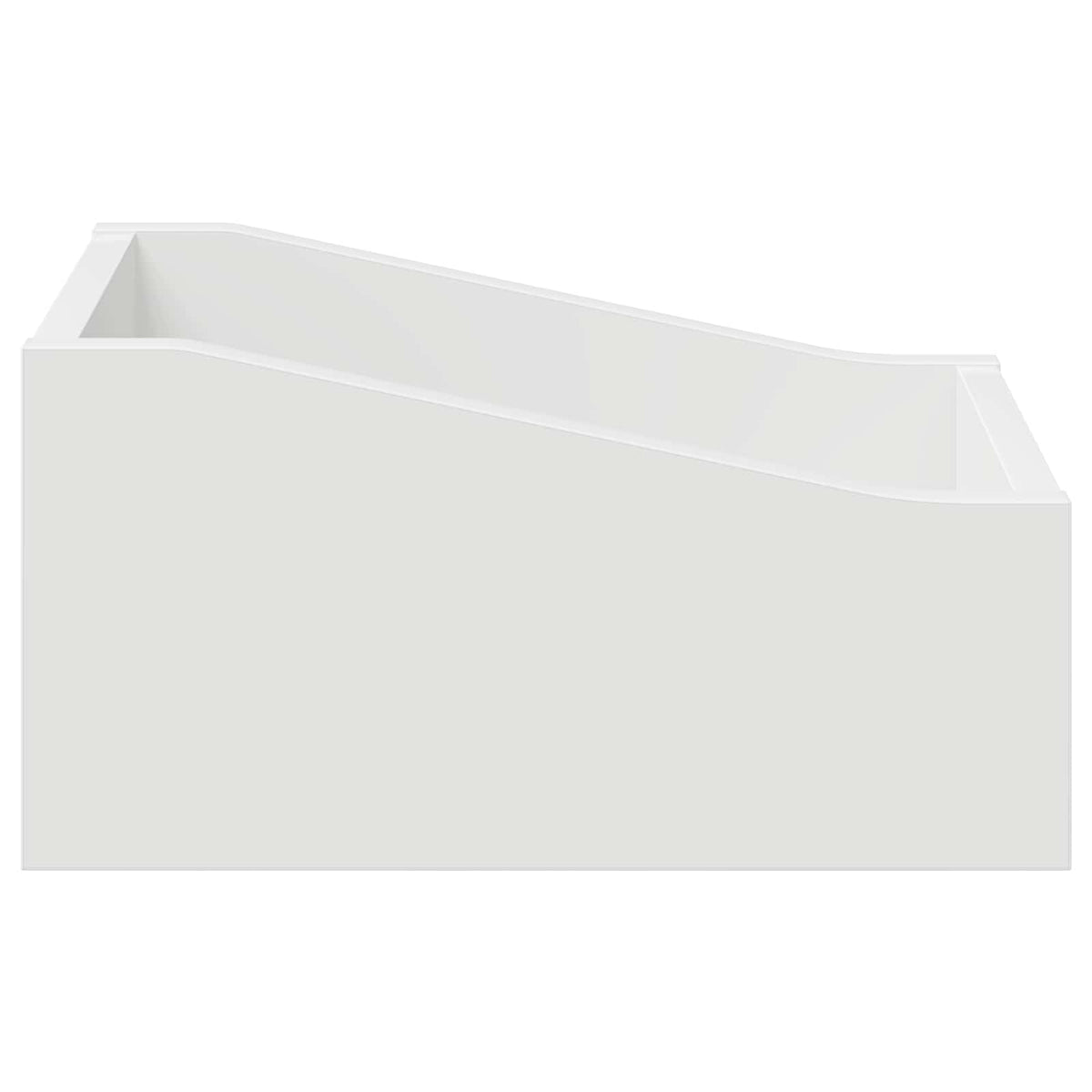 LP Record Box 2 pcs White 23 x 33 x 16 cm Engineered Wood