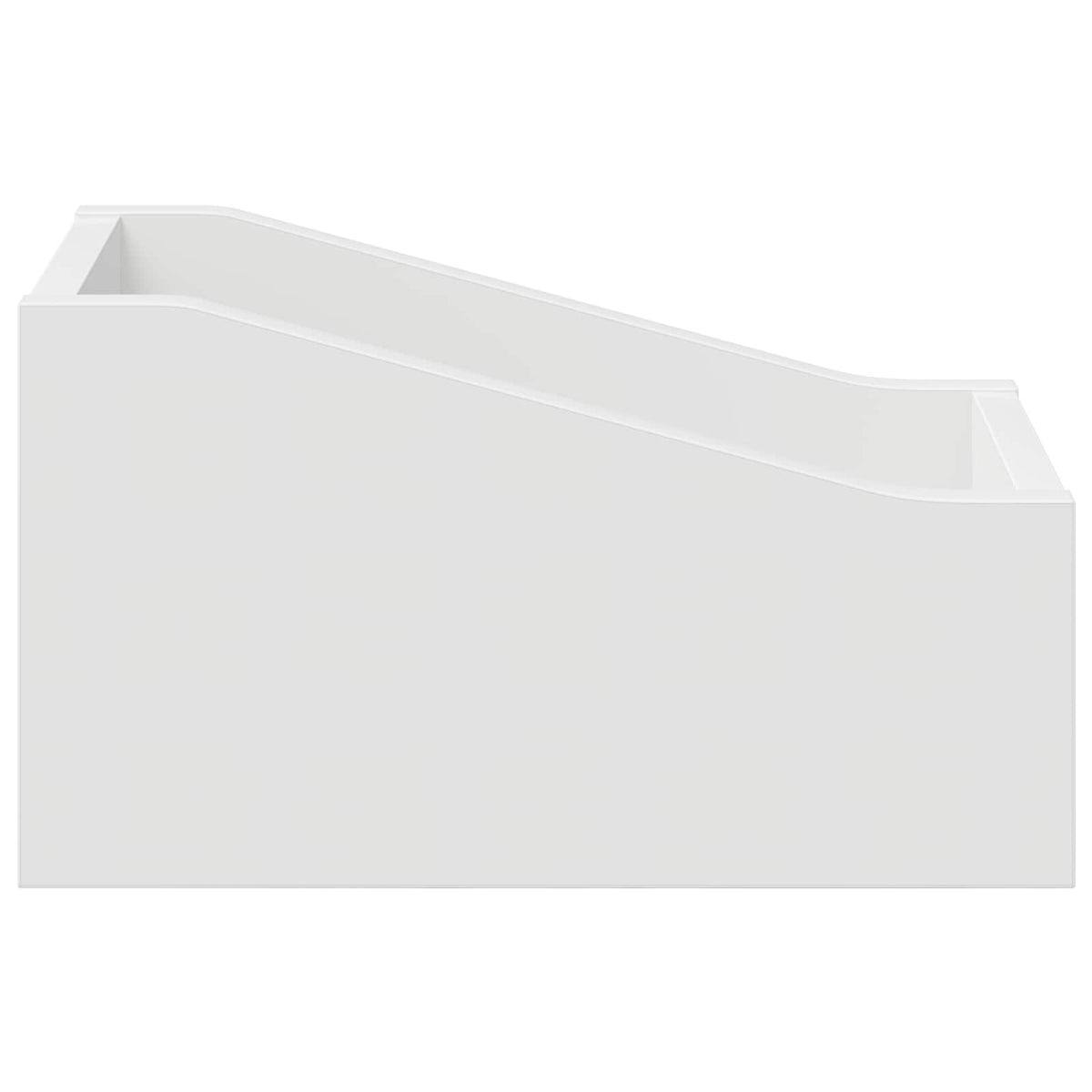 LP Record Box 2 pcs White 18 x 32 x 18 cm Engineered Wood