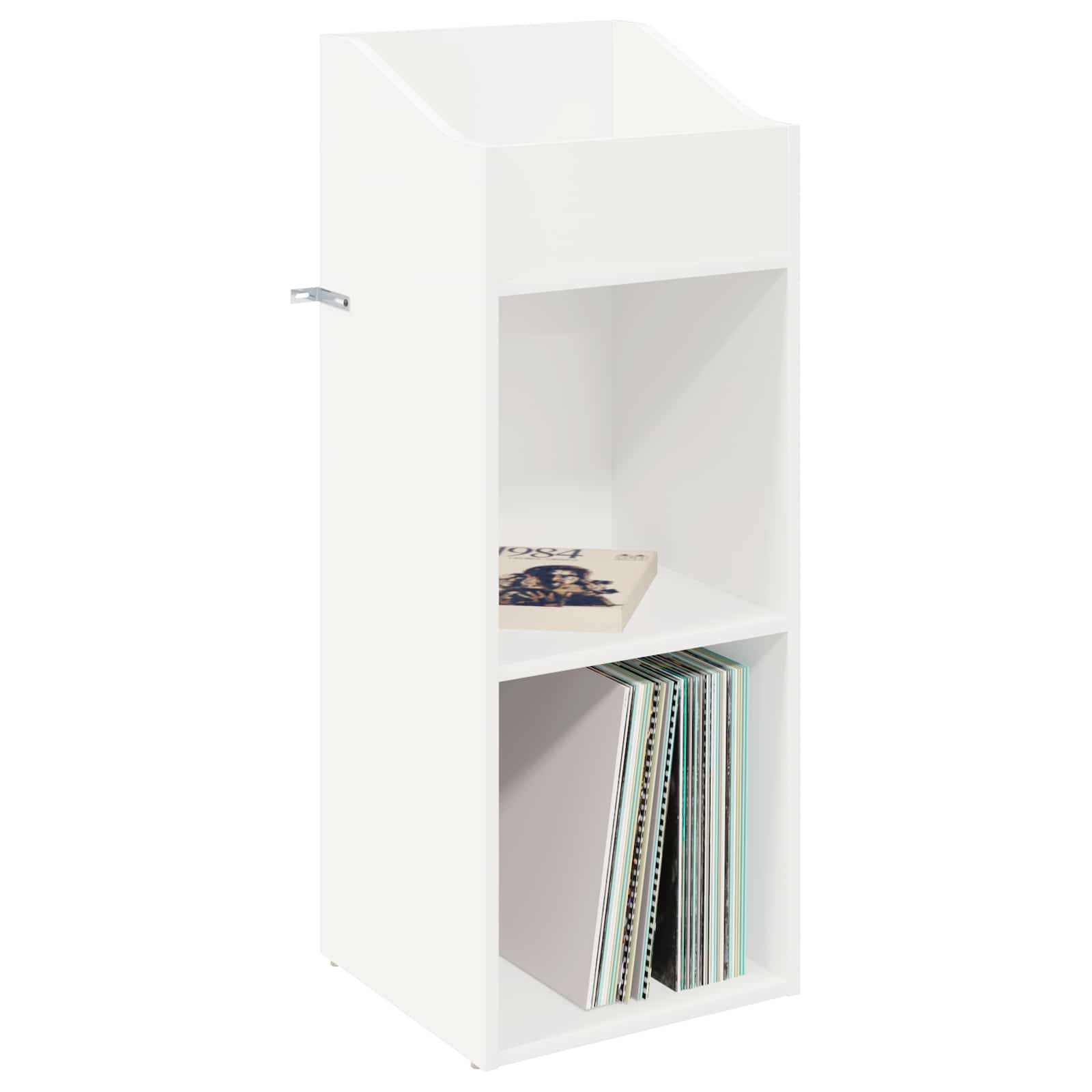 Record Cabinet White 36 x 36 x 95.5 cm Engineered Wood