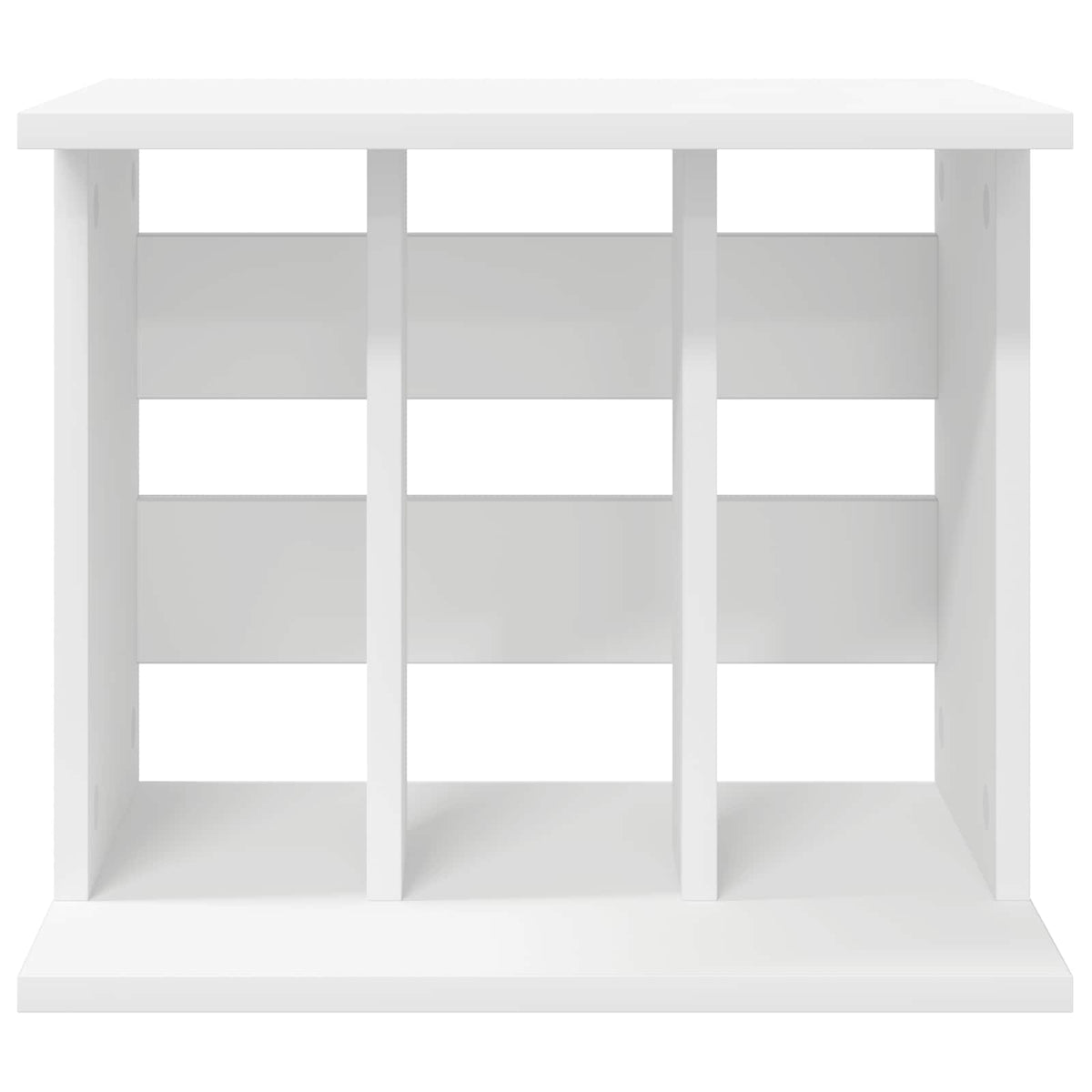 Vinyl Record Storage White 42 x 33 x 36 cm Engineered Wood