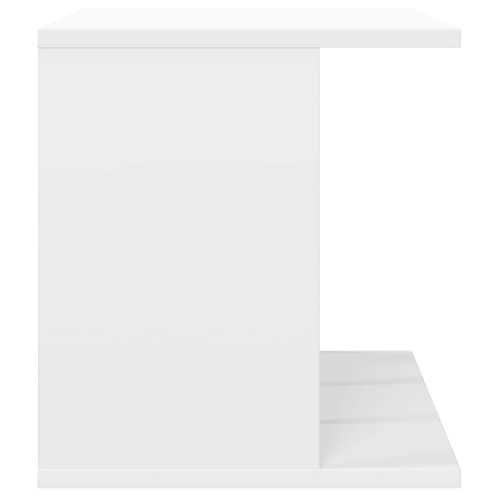Vinyl Record Storage White 42 x 33 x 36 cm Engineered Wood