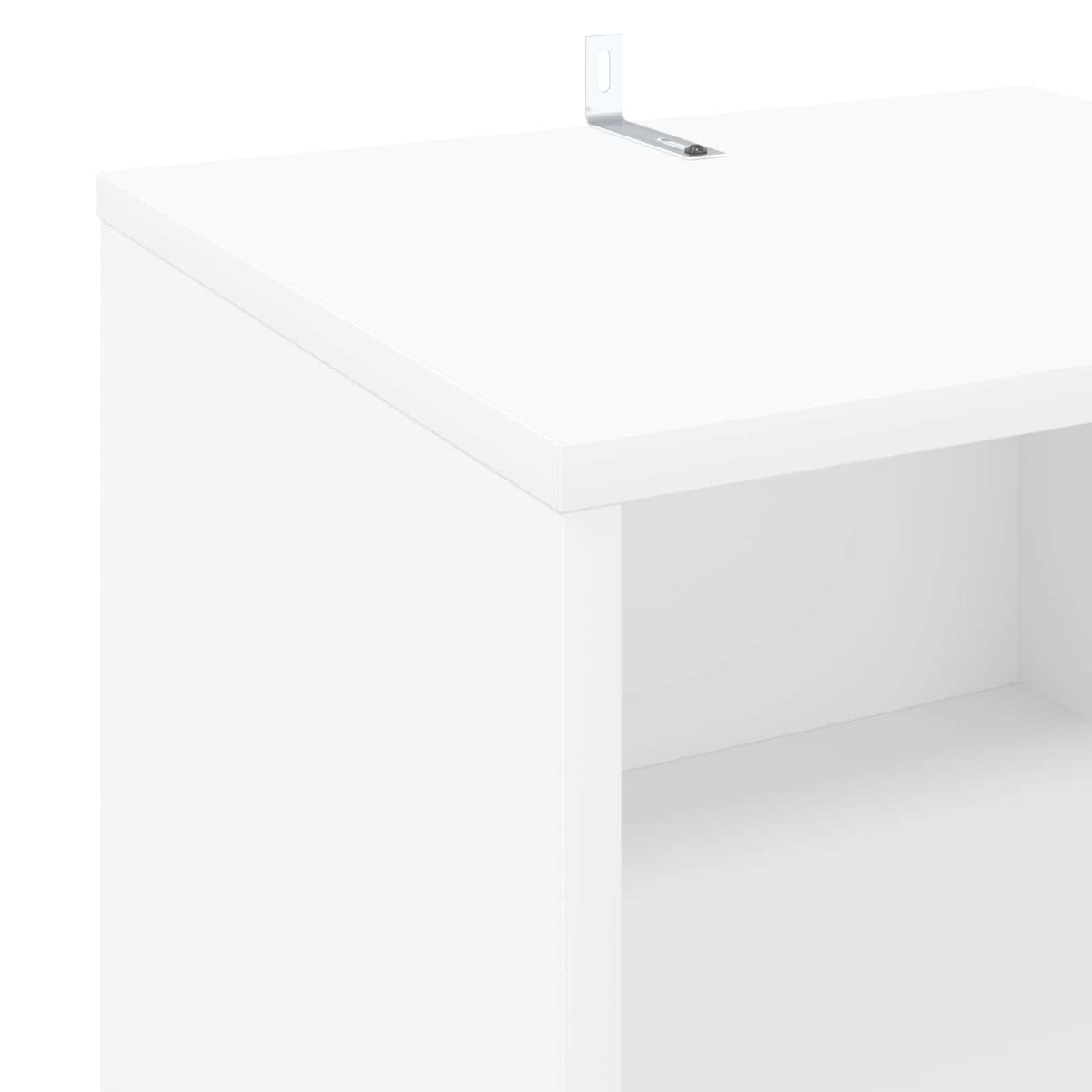 Record Cabinet White 38 x 33 x 61 cm Engineered Wood
