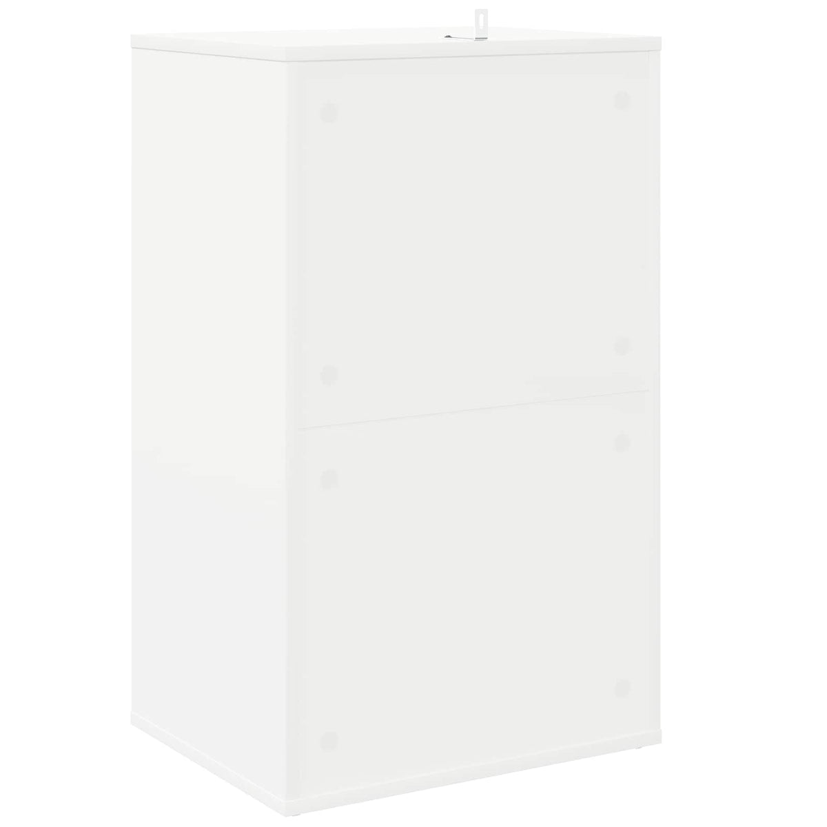 Record Cabinet White 44.5 x 36.5 x 74.5 cm Engineered Wood
