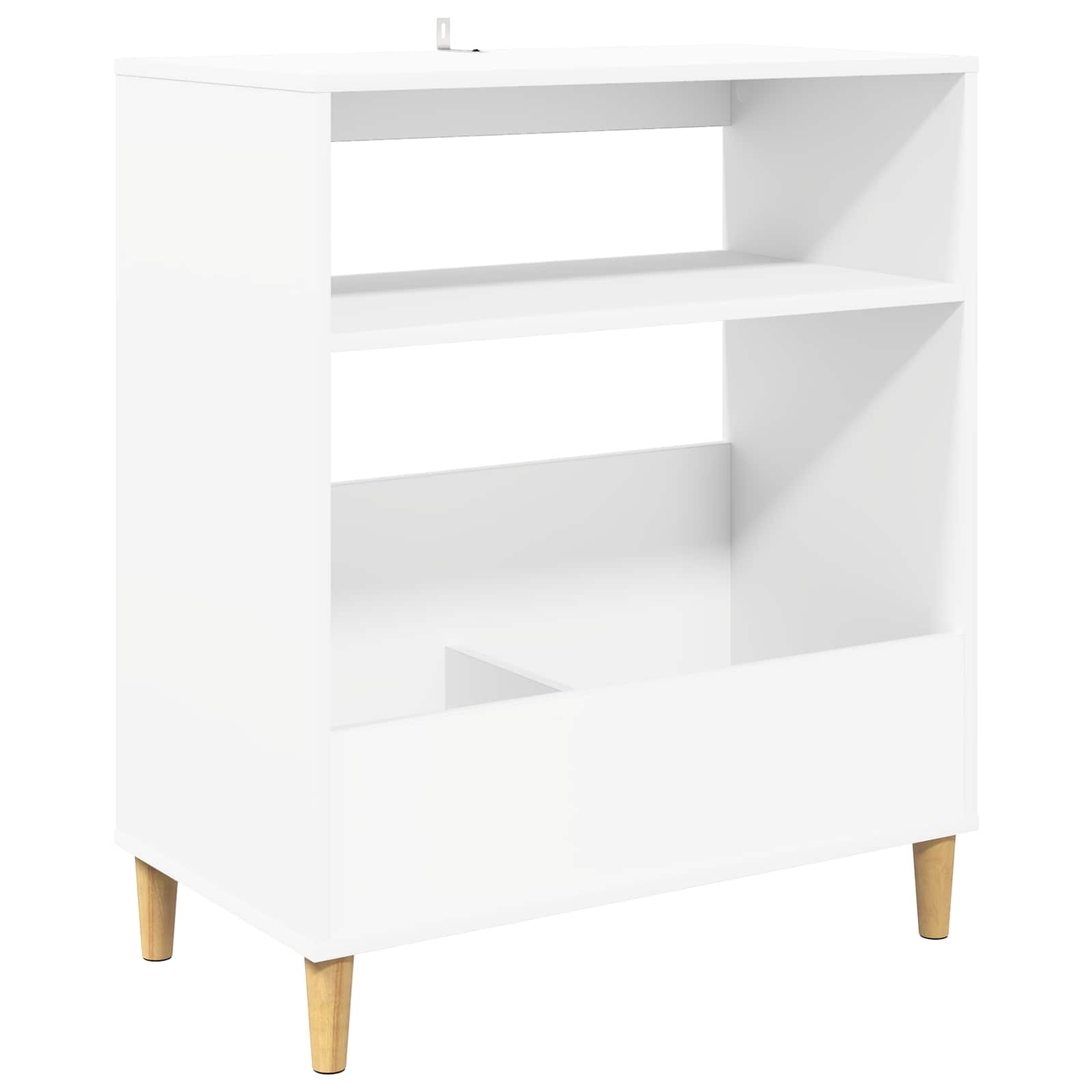 Record Player Stand White 71 x 39.5 x 83 cm Engineered Wood