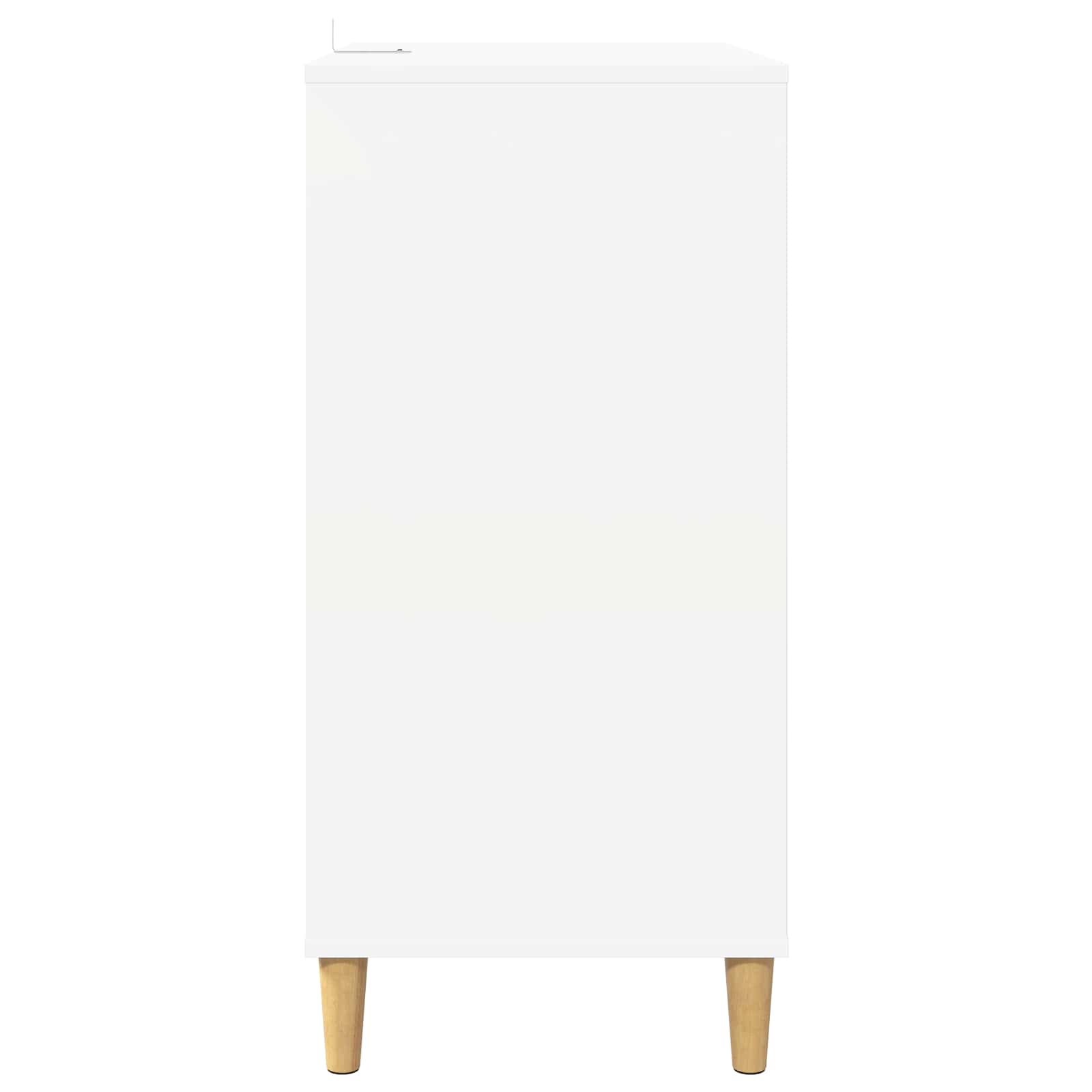 Record Player Stand White 71 x 39.5 x 83 cm Engineered Wood