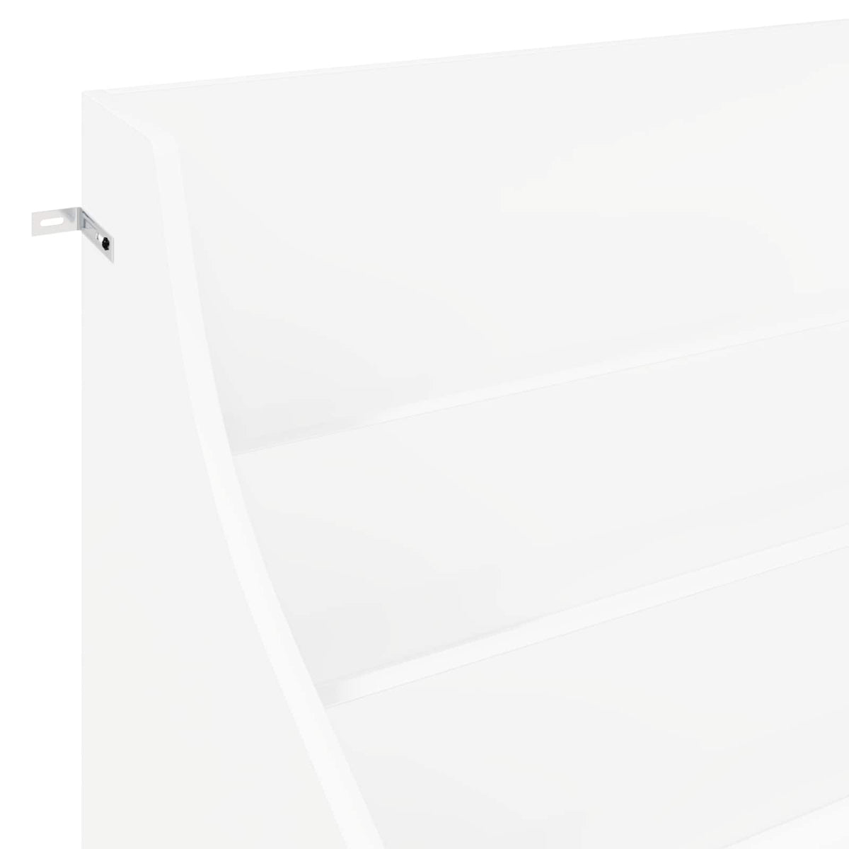 Media Shelves White 70.5 x 46 x 112 cm Engineered Wood