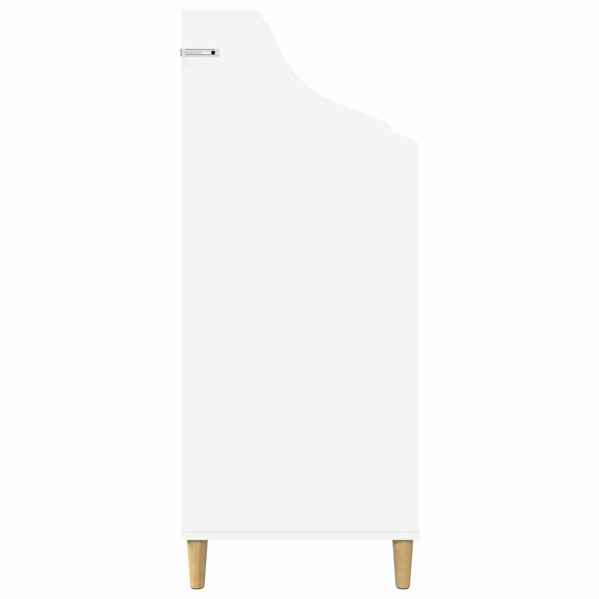 Media Shelves White 70.5 x 46 x 112 cm Engineered Wood