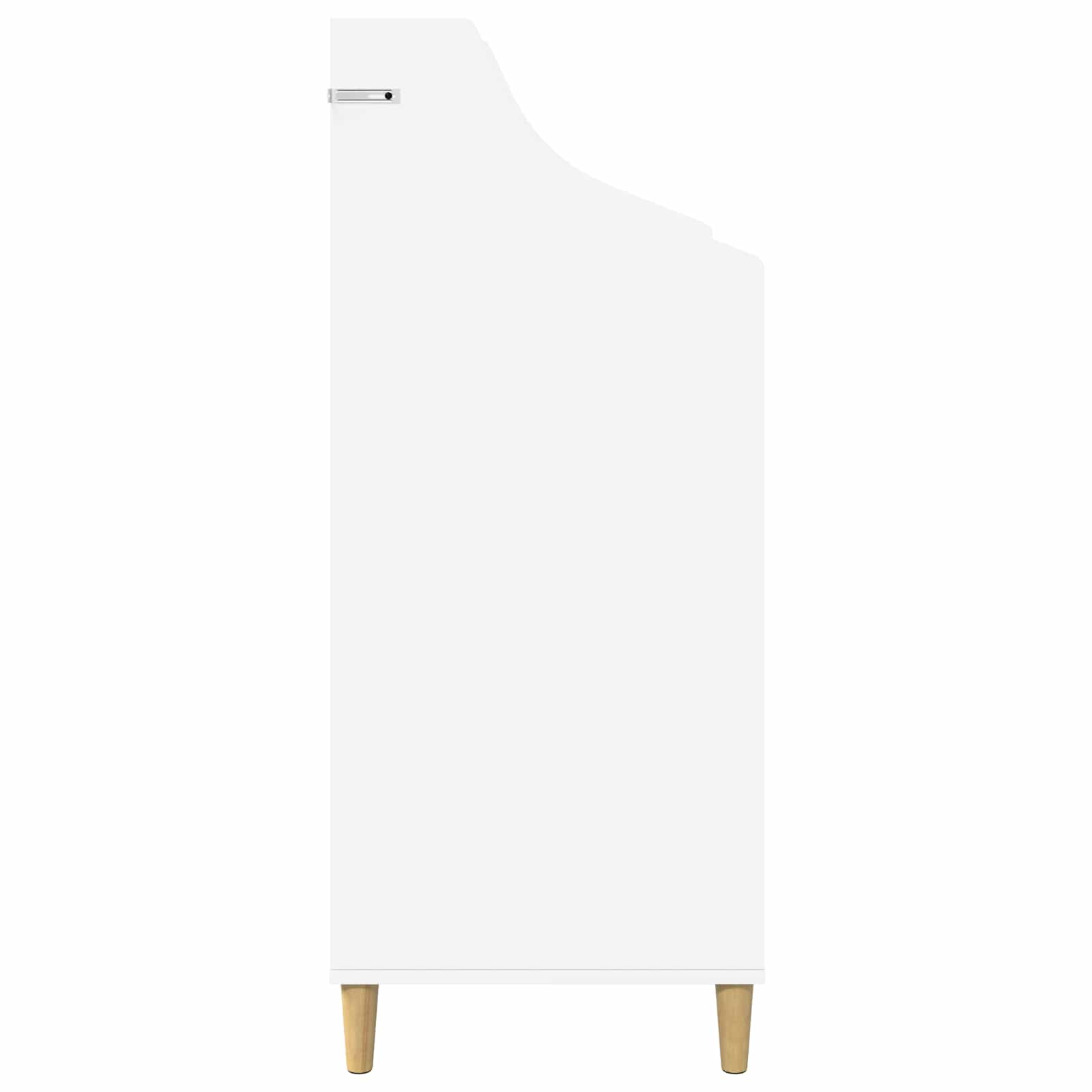 Media Shelves White 70.5 x 46 x 112 cm Engineered Wood