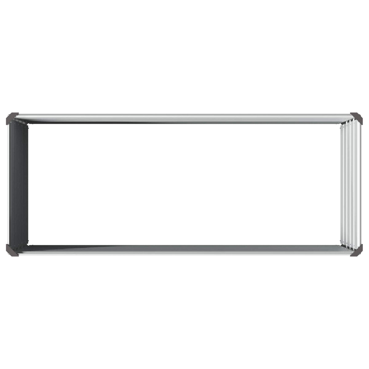 Raised Garden Bed Grey 100 x 40 x 55 cm cold-rolled steel