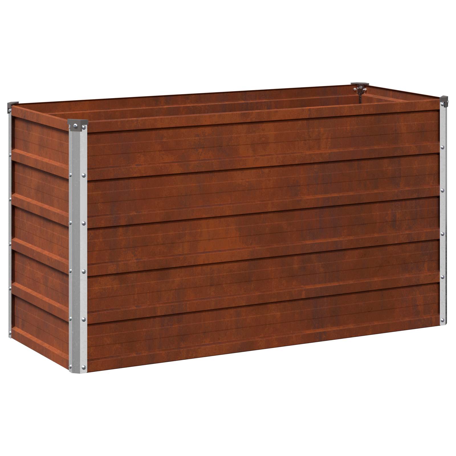 Raised Garden Bed Rusty 100 x 40 x 55 cm corton