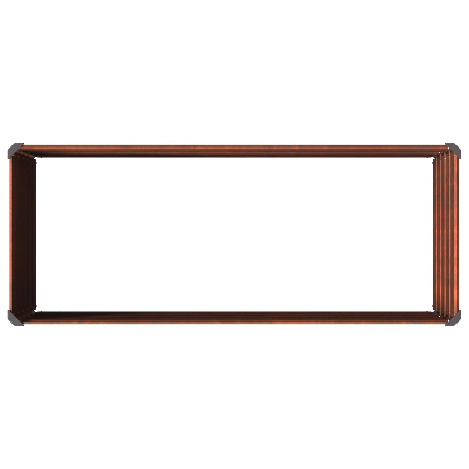 Raised Garden Bed Rusty 100 x 40 x 55 cm corton
