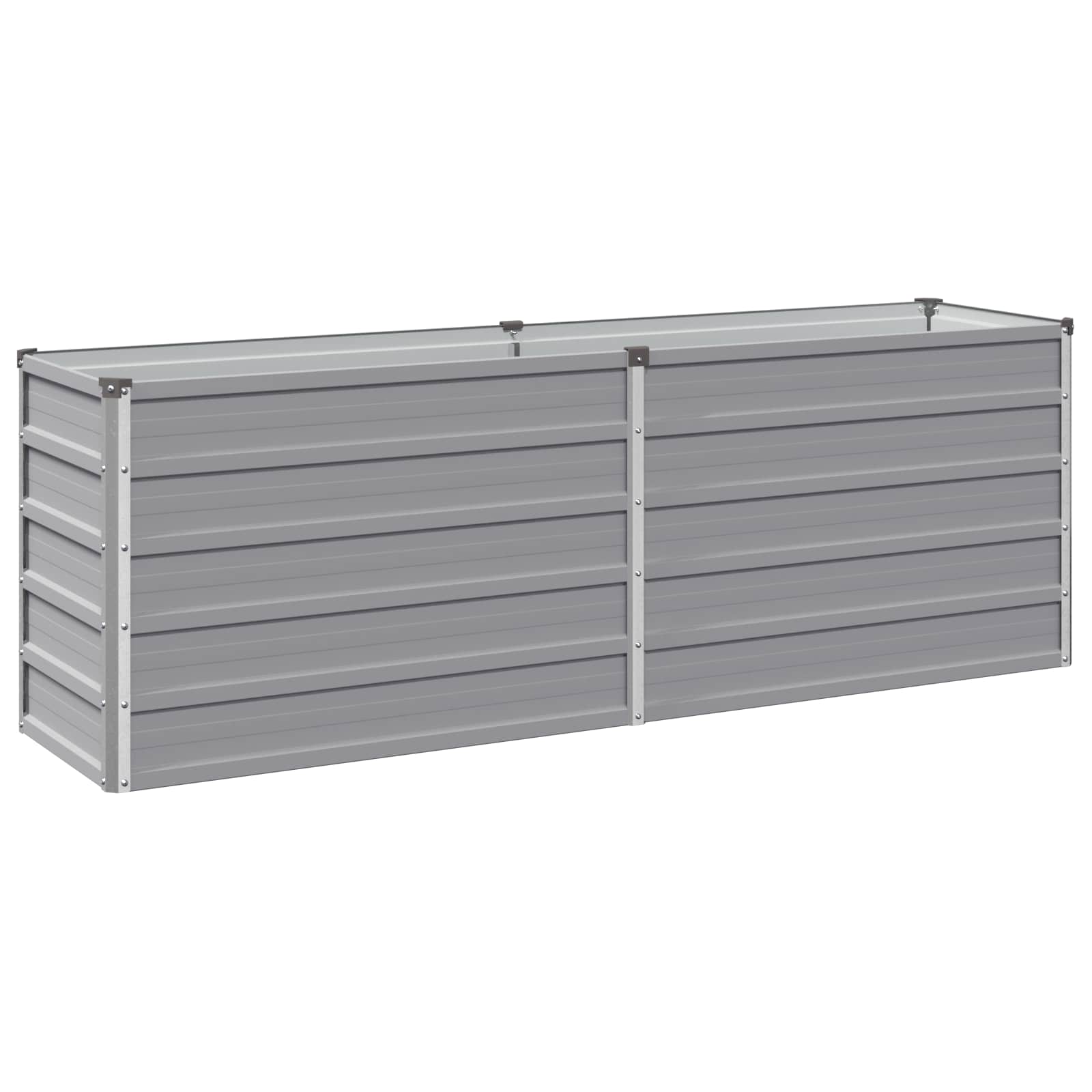 Raised Garden Bed Grey 160 x 40 x 55 cm cold-rolled steel