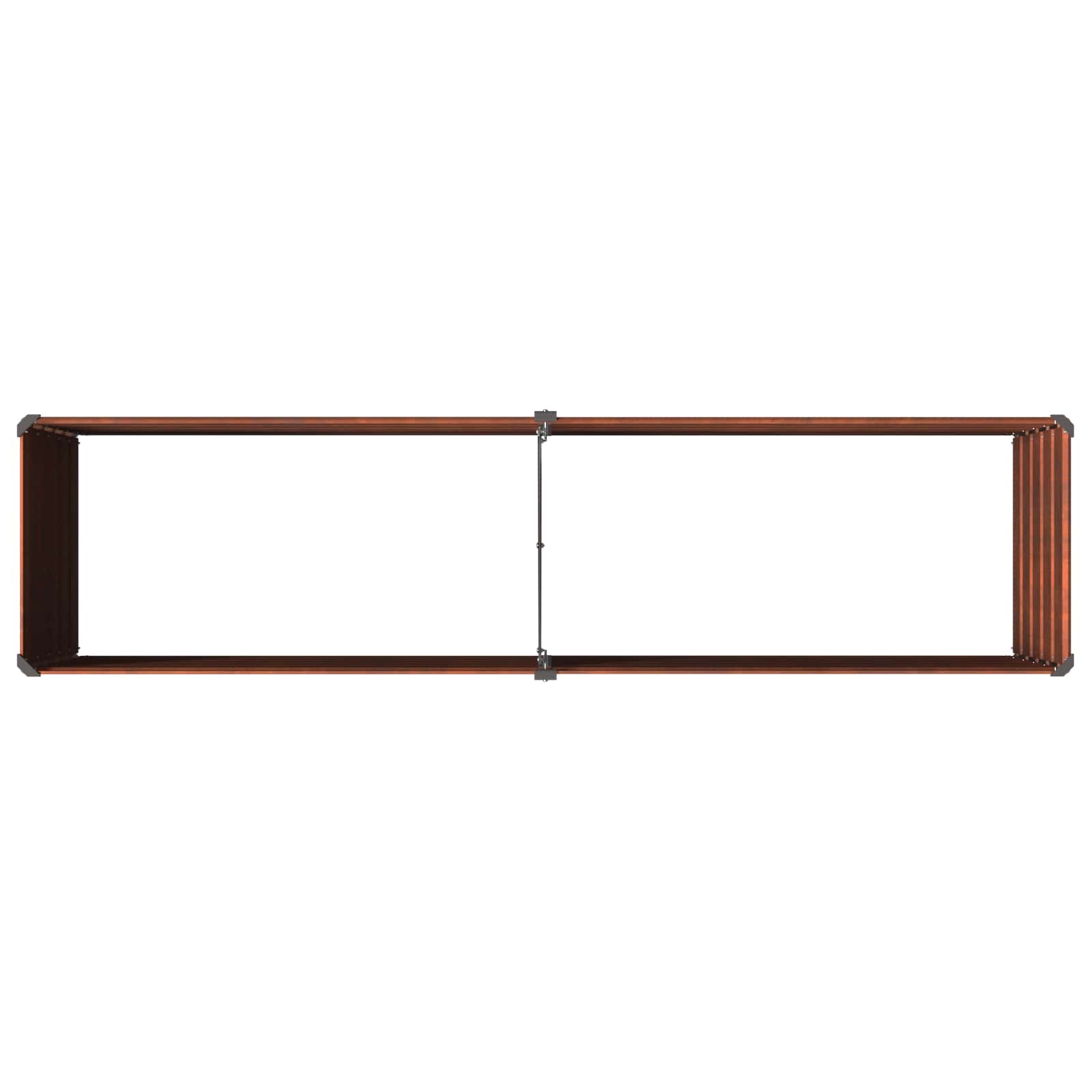 Raised Garden Bed Rusty 160 x 40 x 55 cm corton