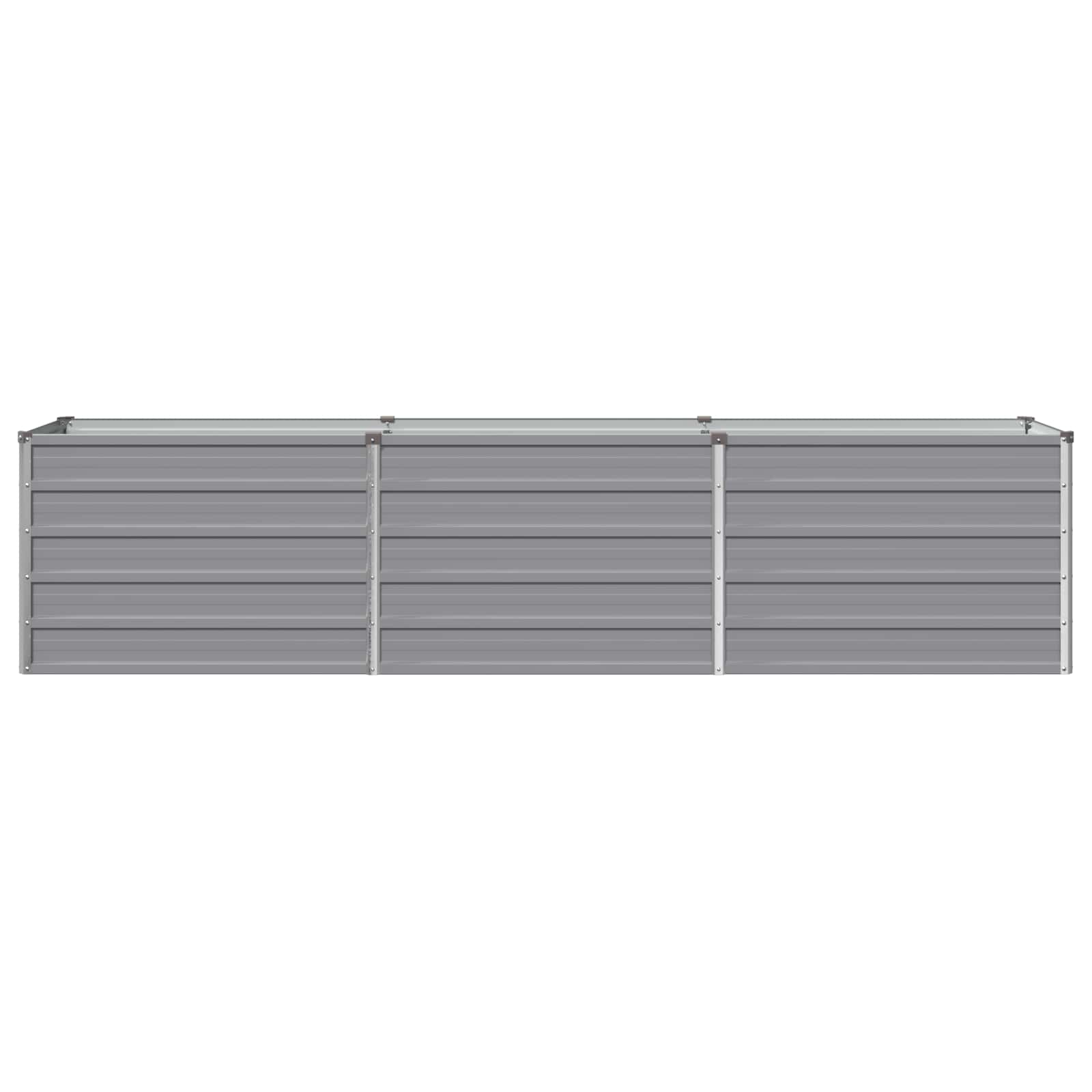 Raised Garden Bed Grey 240 x 40 x 55 cm cold-rolled steel