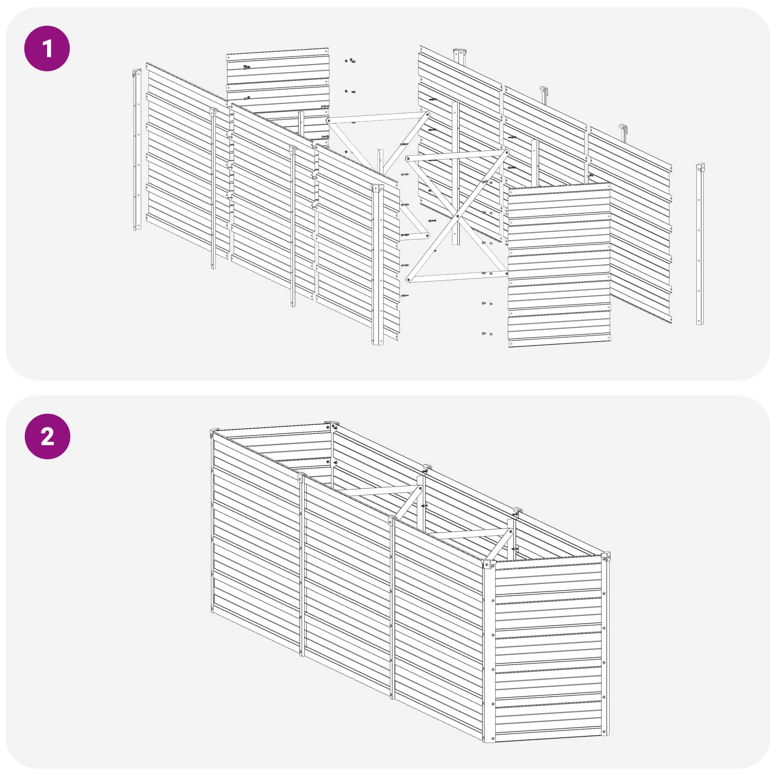 Raised Garden Bed Anthracite 240 x 40 x 55 cm cold-rolled steel