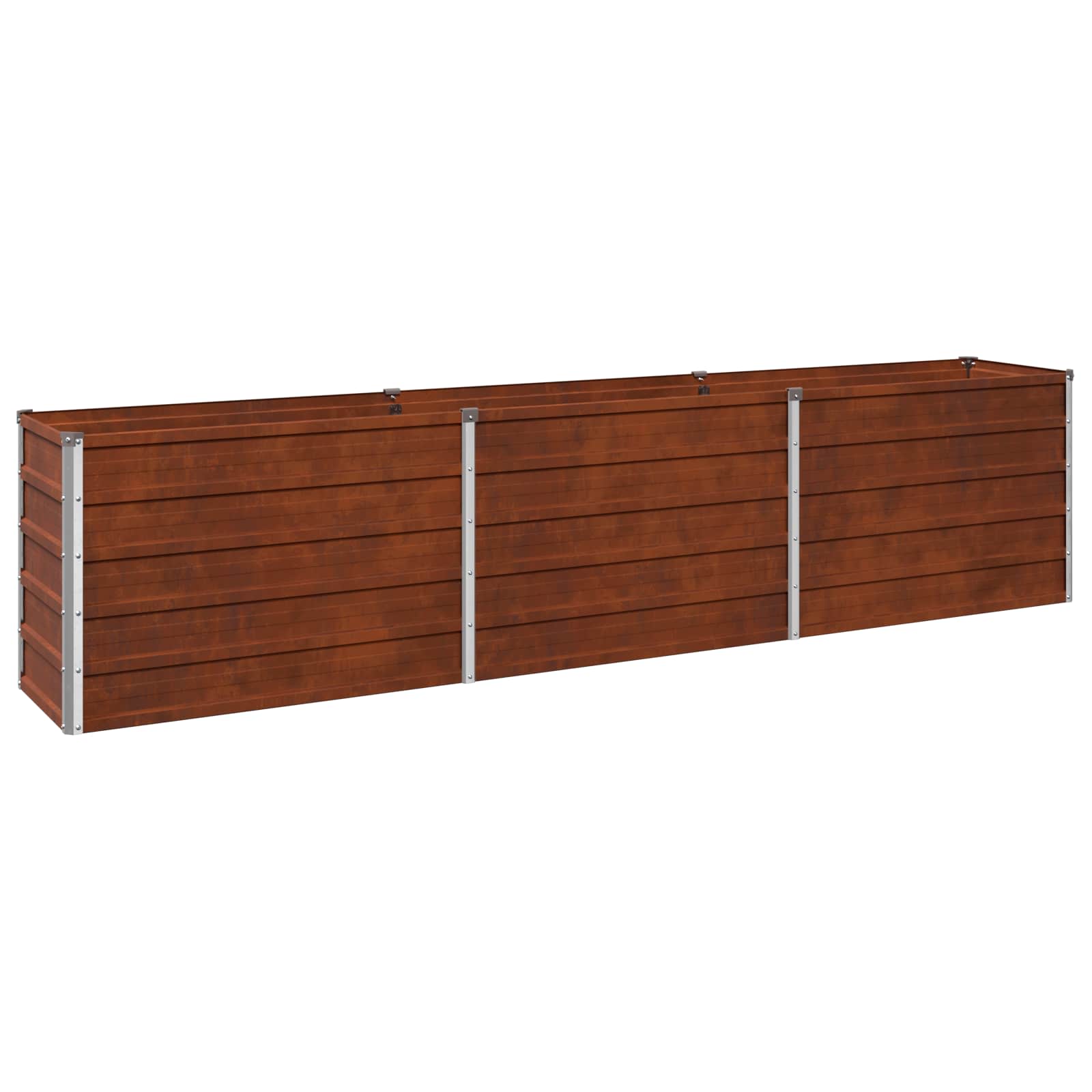 Raised Garden Bed Rusty 240 x 40 x 55 cm corton