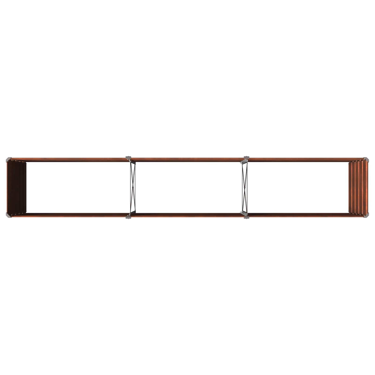 Raised Garden Bed Rusty 240 x 40 x 55 cm corton