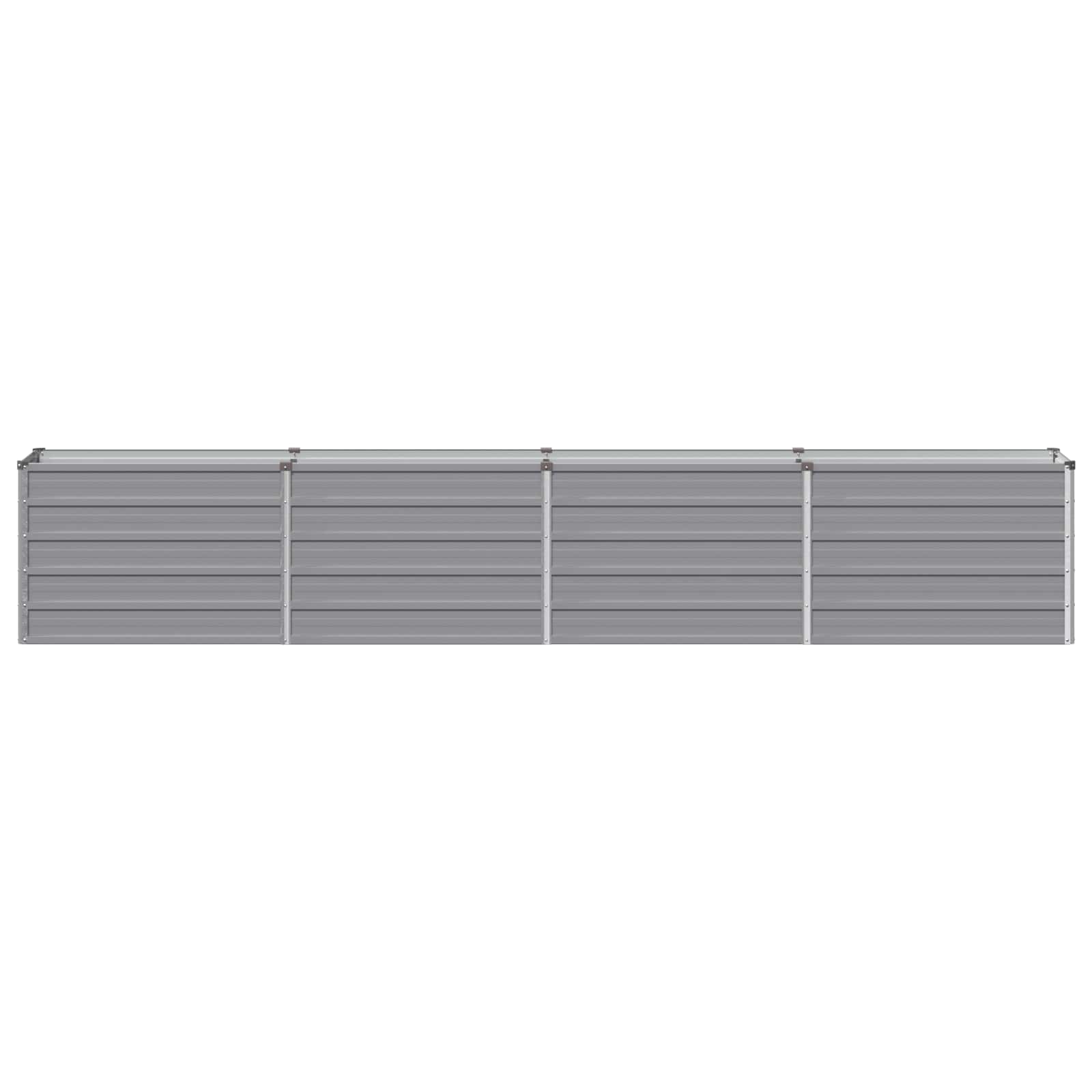 Raised Garden Bed Grey 320 x 40 x 55 cm cold-rolled steel