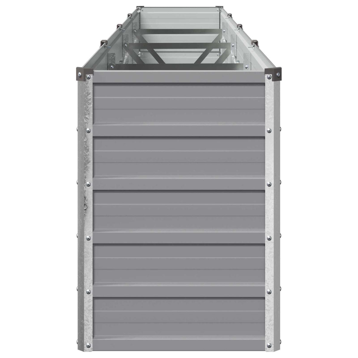 Raised Garden Bed Grey 320 x 40 x 55 cm cold-rolled steel