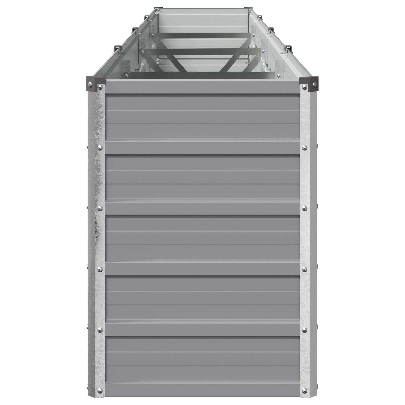 Raised Garden Bed Grey 320 x 40 x 55 cm cold-rolled steel