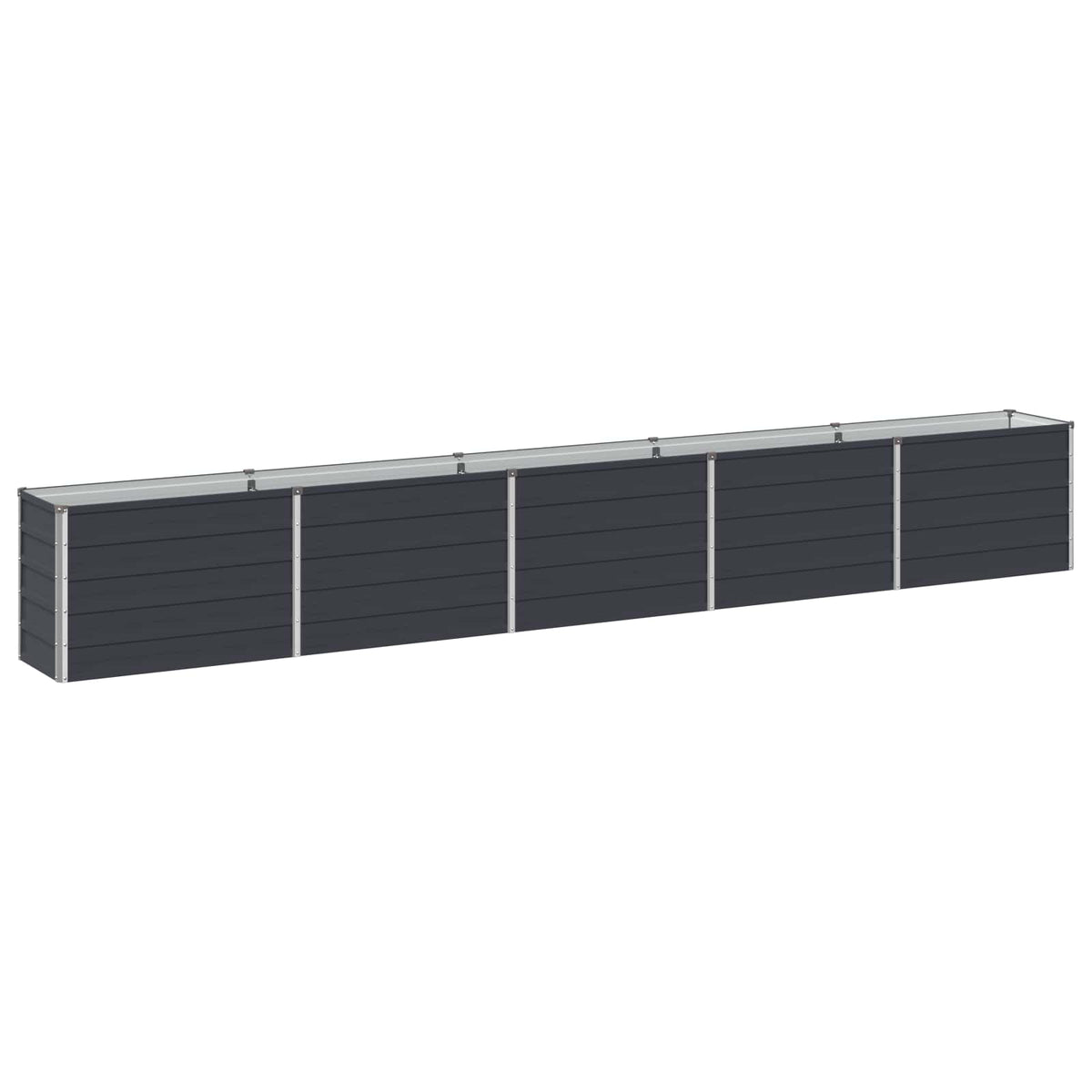 Raised Garden Bed Anthracite 400 x 40 x 55 cm cold-rolled steel