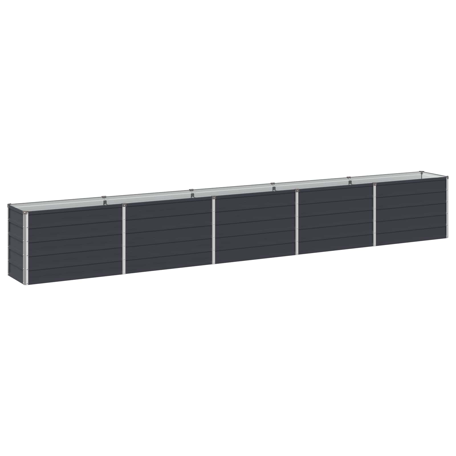 Raised Garden Bed Anthracite 400 x 40 x 55 cm cold-rolled steel