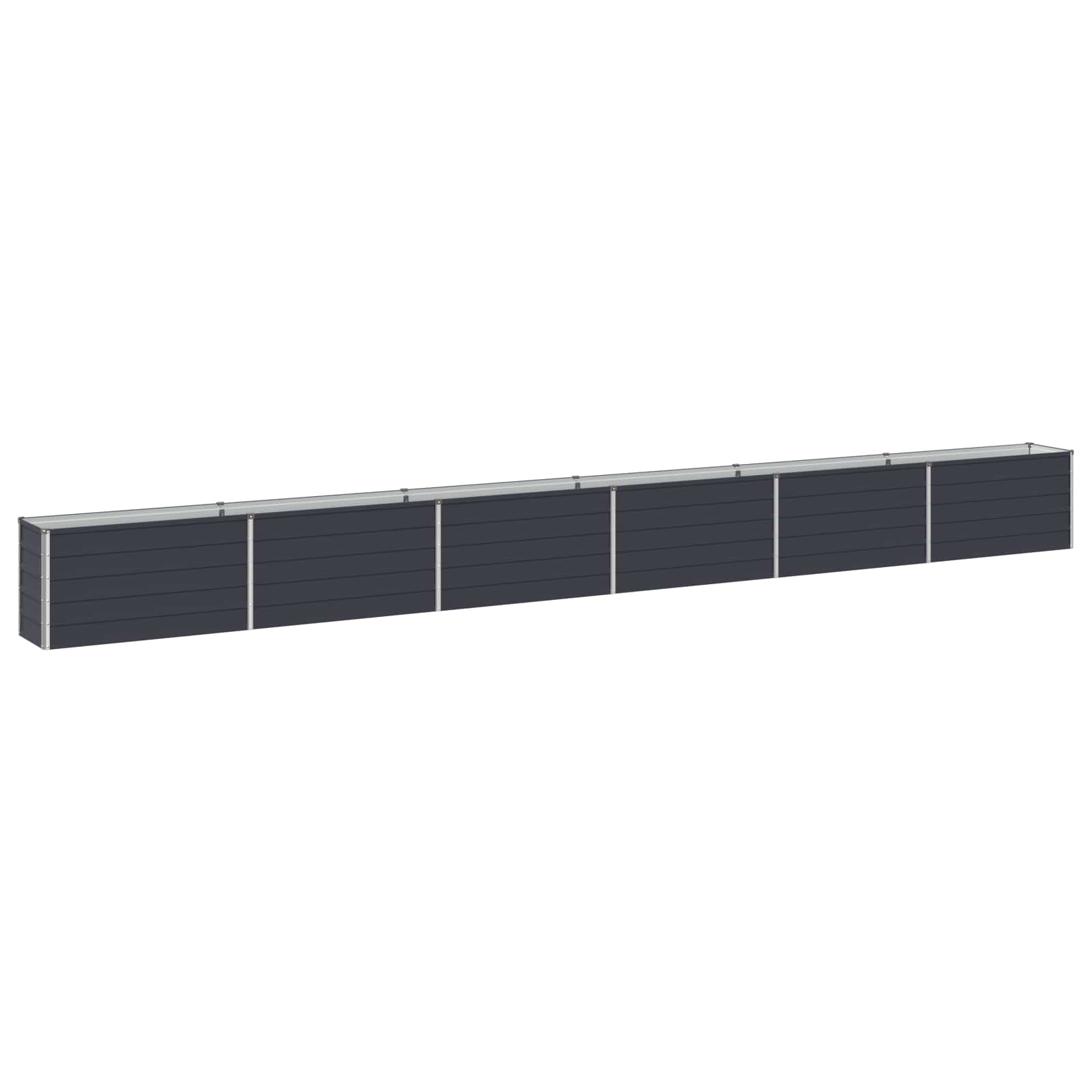 Raised Garden Bed Anthracite 600 x 40 x 55 cm cold-rolled steel