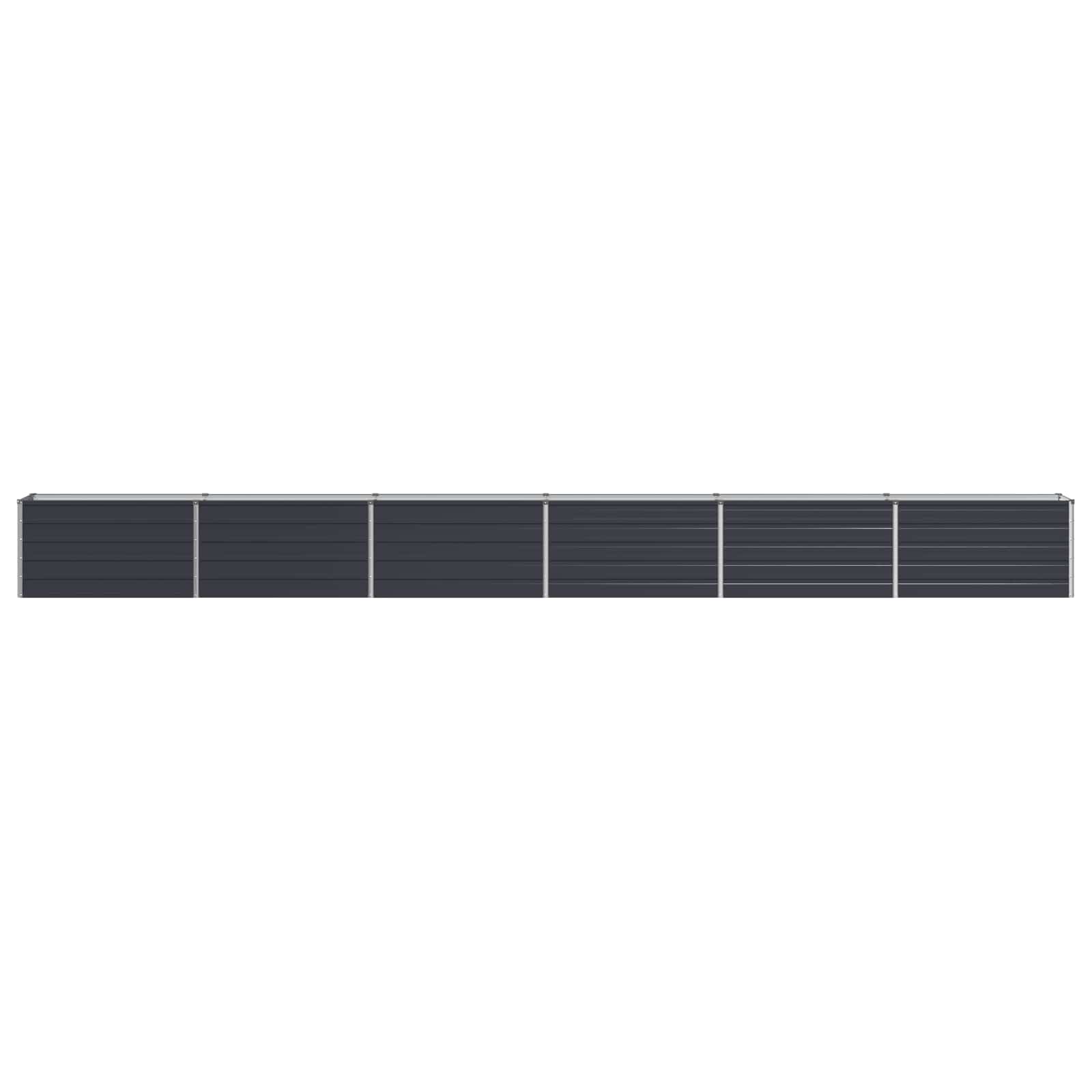 Raised Garden Bed Anthracite 600 x 40 x 55 cm cold-rolled steel