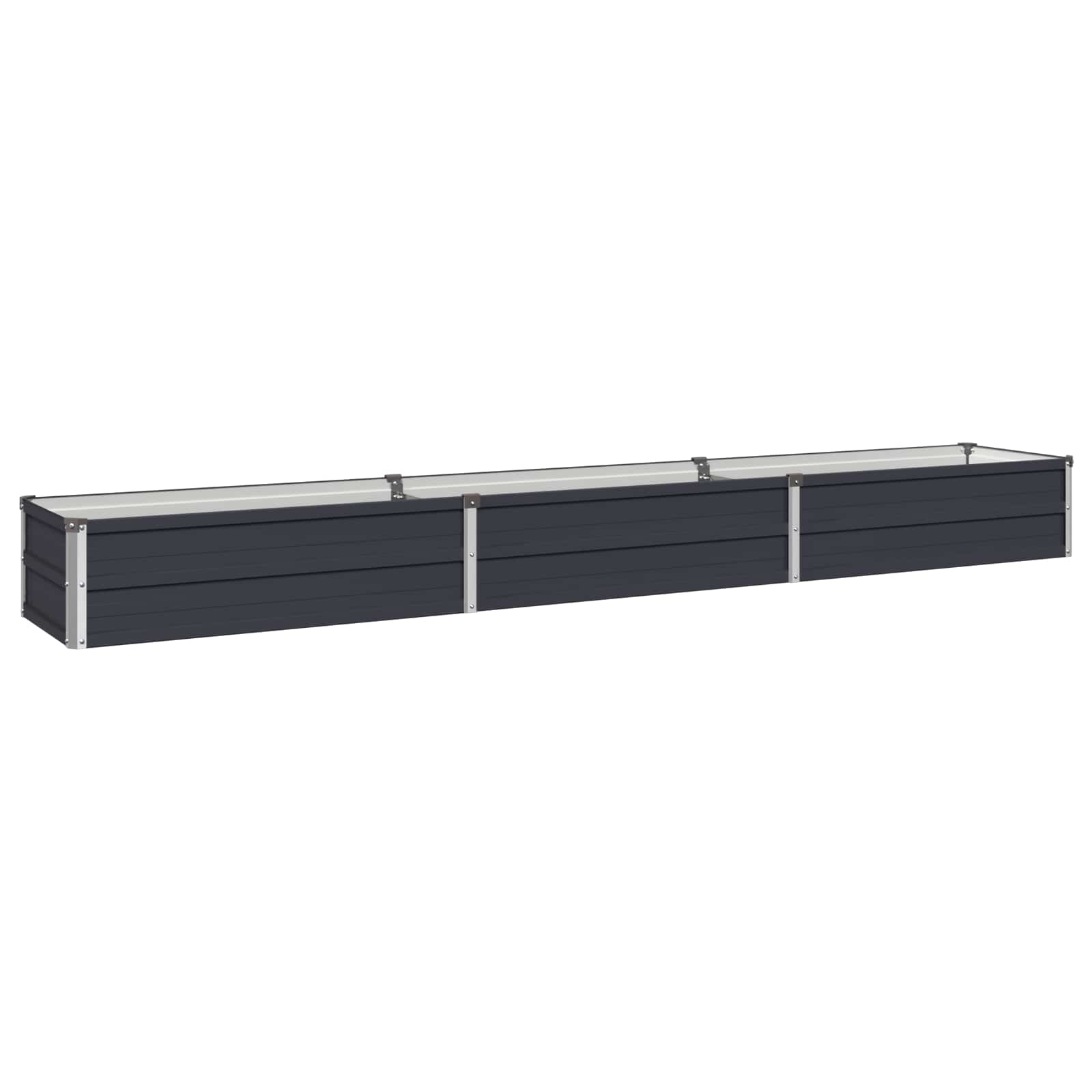 Raised Garden Bed Anthracite 240 x 40 x 24 cm cold-rolled steel
