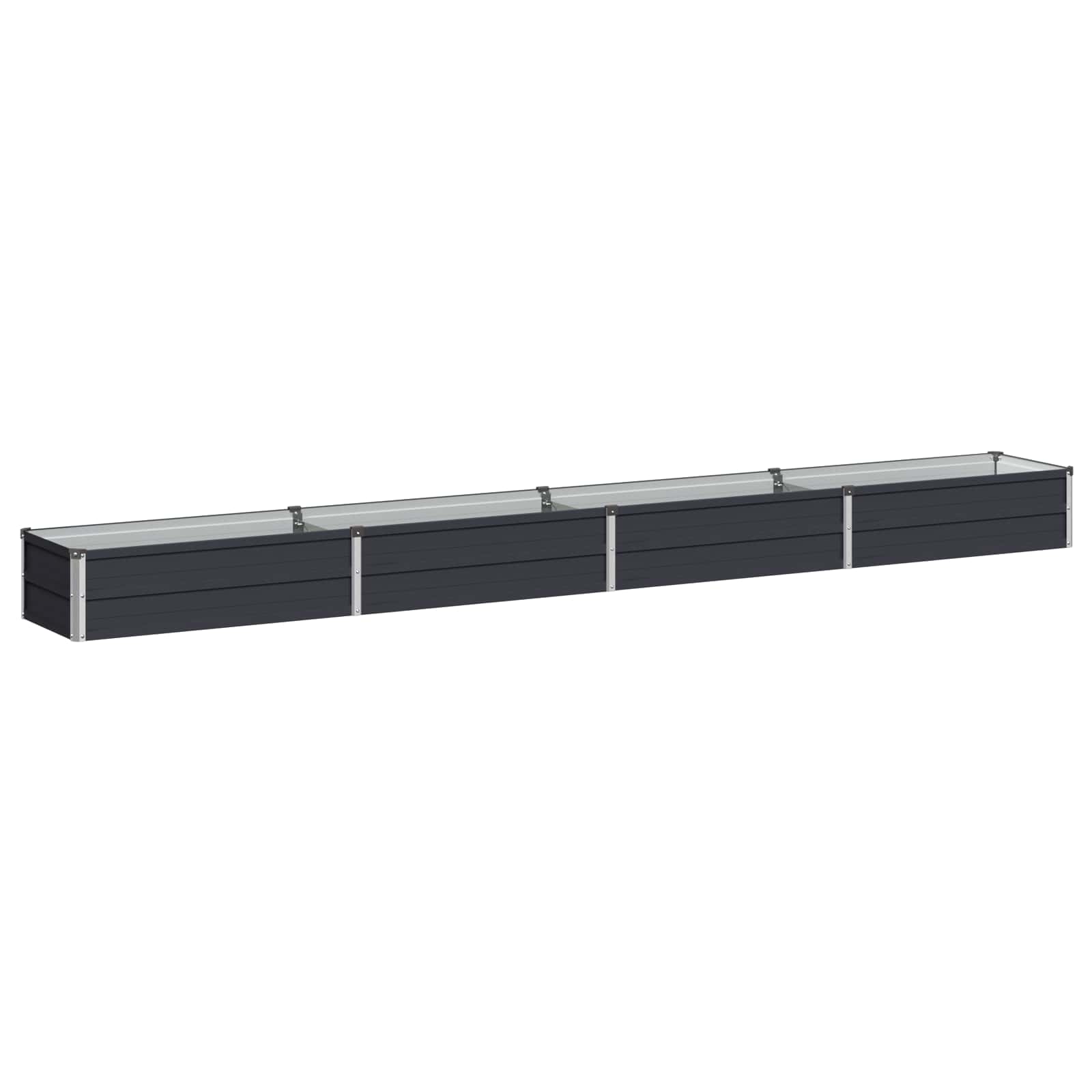 Raised Garden Bed Anthracite 320 x 40 x 24 cm cold-rolled steel
