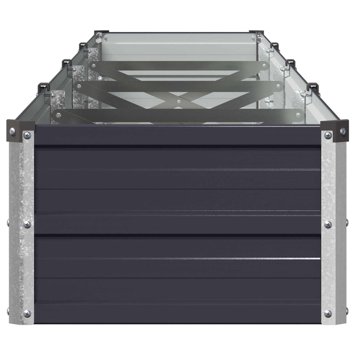 Raised Garden Bed Anthracite 320 x 40 x 24 cm cold-rolled steel